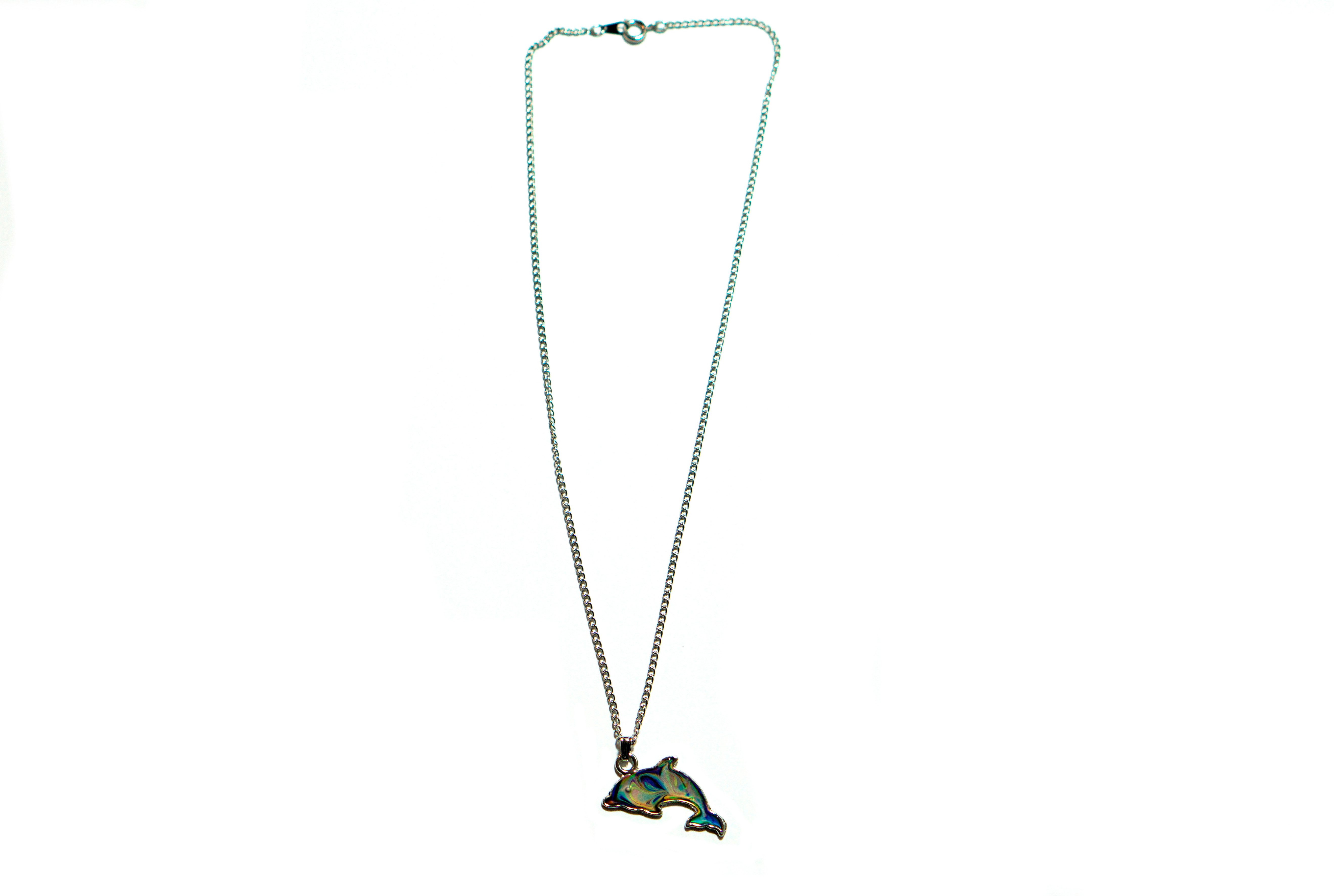 Cornelißen Kette mit Anhänger Stimmungskette mit Metallkette - Stimmungskette Delfin