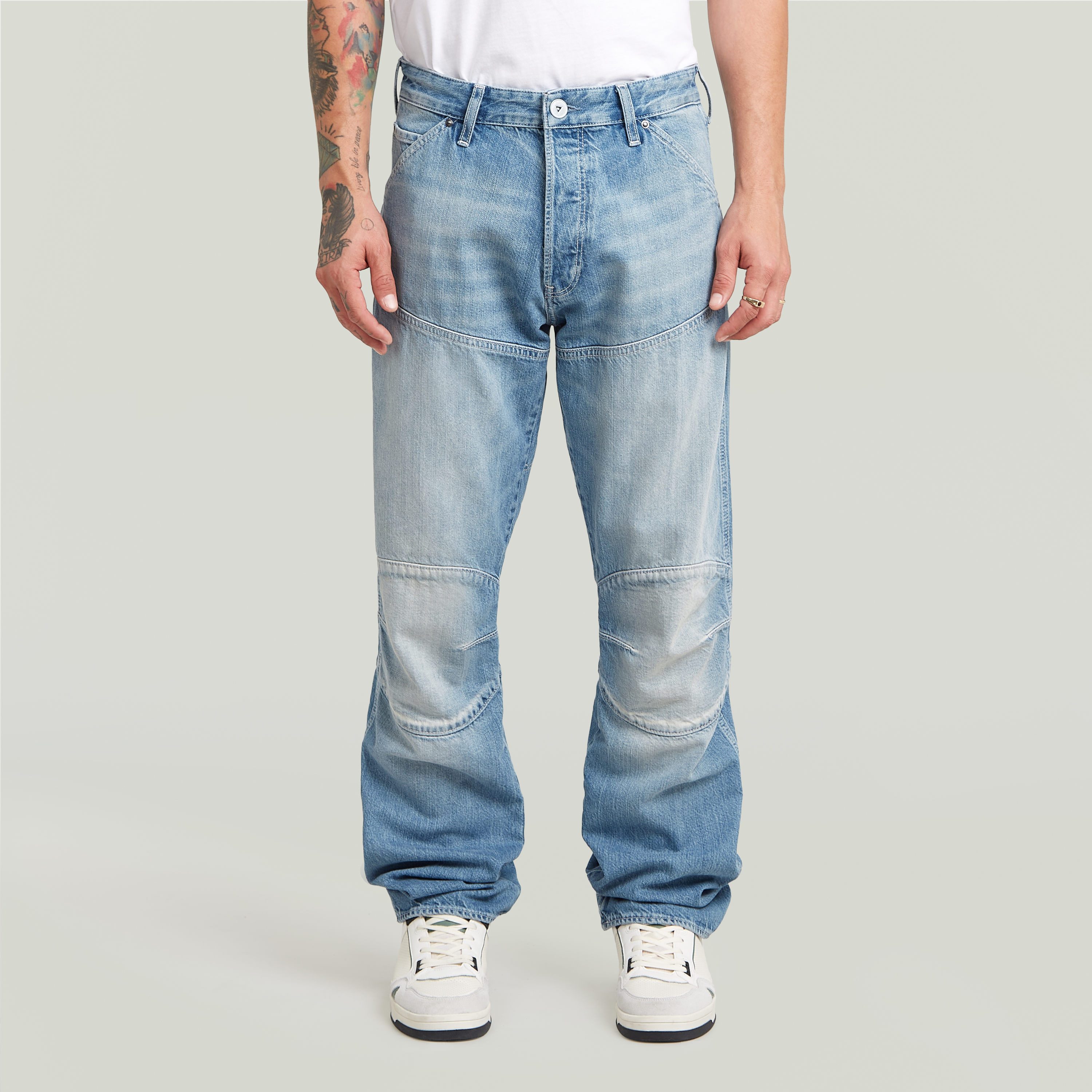 G-STAR Regular-fit-Jeans 5620 3D Regular mit Knie-Patches günstig online kaufen