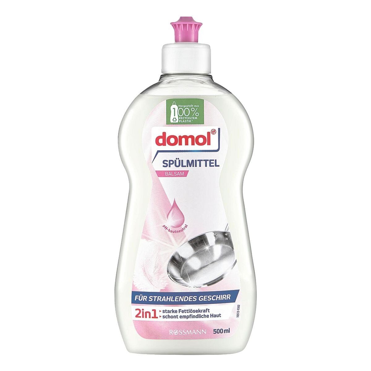 Domol Balsam - 2in1 Geschirrspülmittel (500 ml, mit Fettlösekraft)