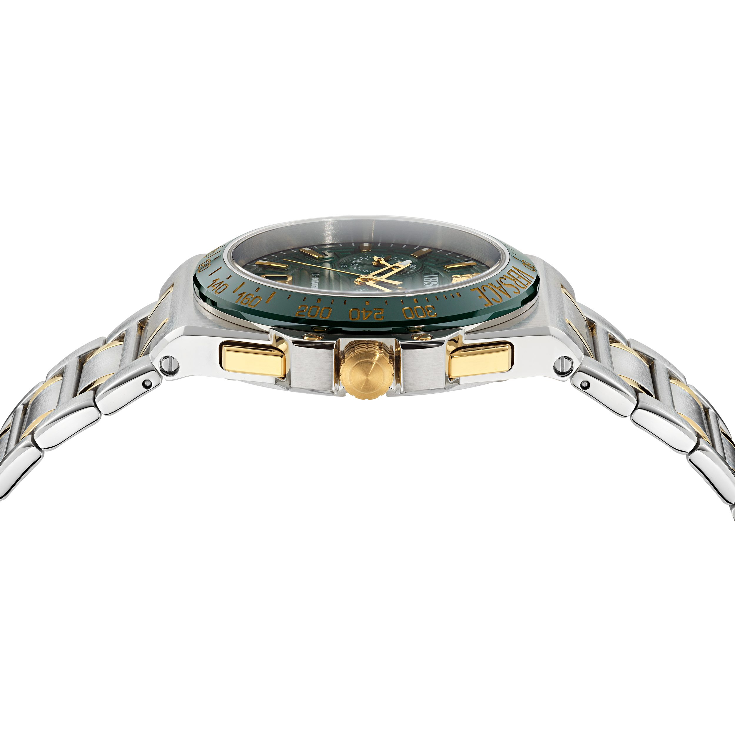 Versace Chronograph GRECA REACTION VE5N00426, Quarzuhr, Armbanduhr, Herrenuhr, Swiss Made, Edelstahlarmband, analog