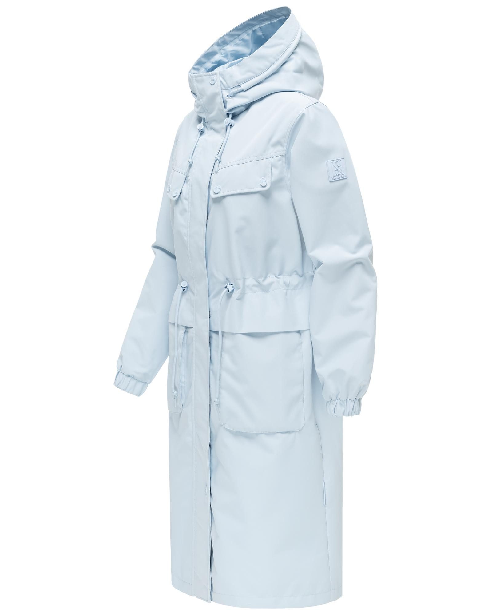 Navahoo Langmantel Kirschwind 14 Wasserdichter Übergangsmantel mit Brusttaschen