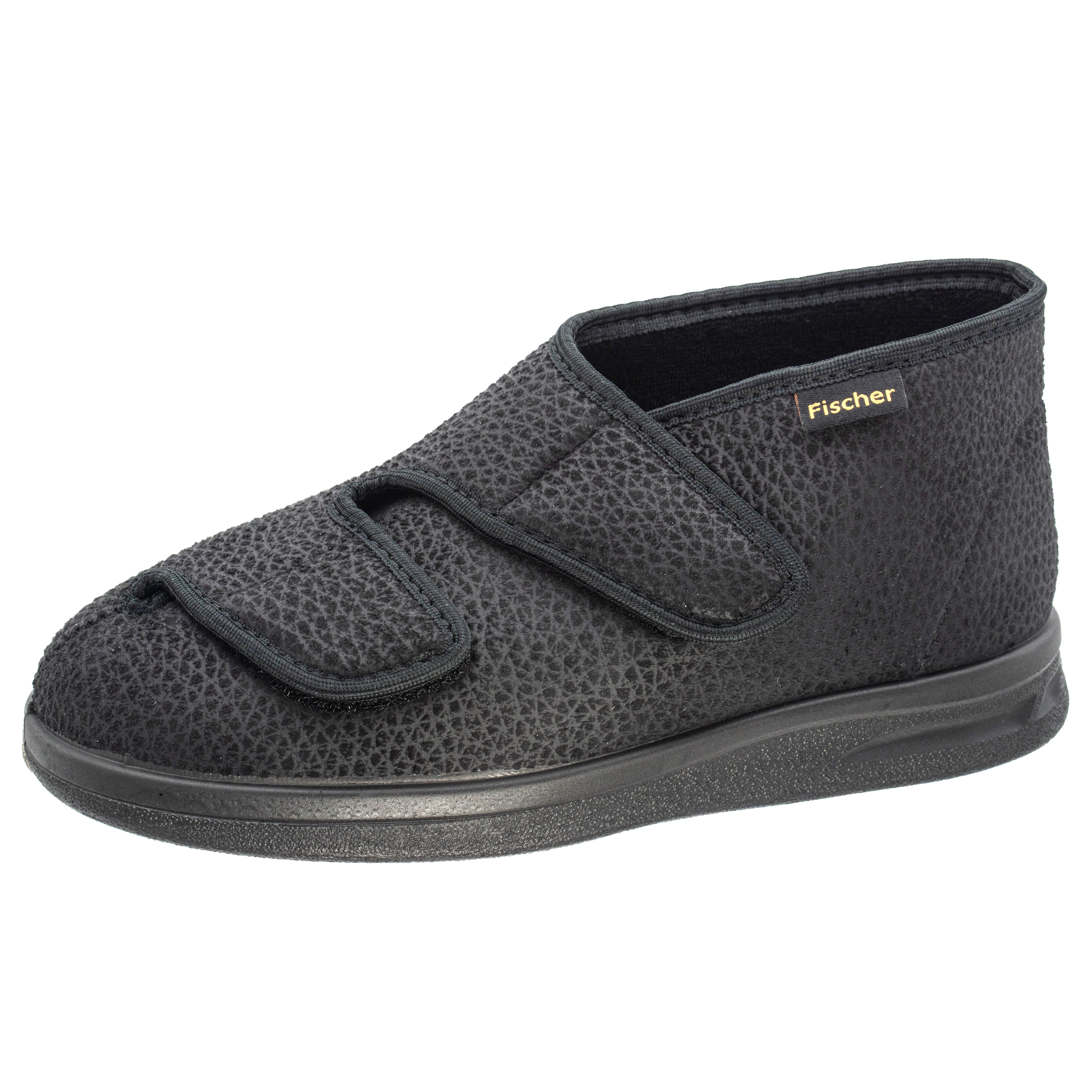 Fischer-Markenschuh Ortho Klettschuh weiches Obermaterial, Einlegesohle herausnehmbar, 2 Klettverschlüsse