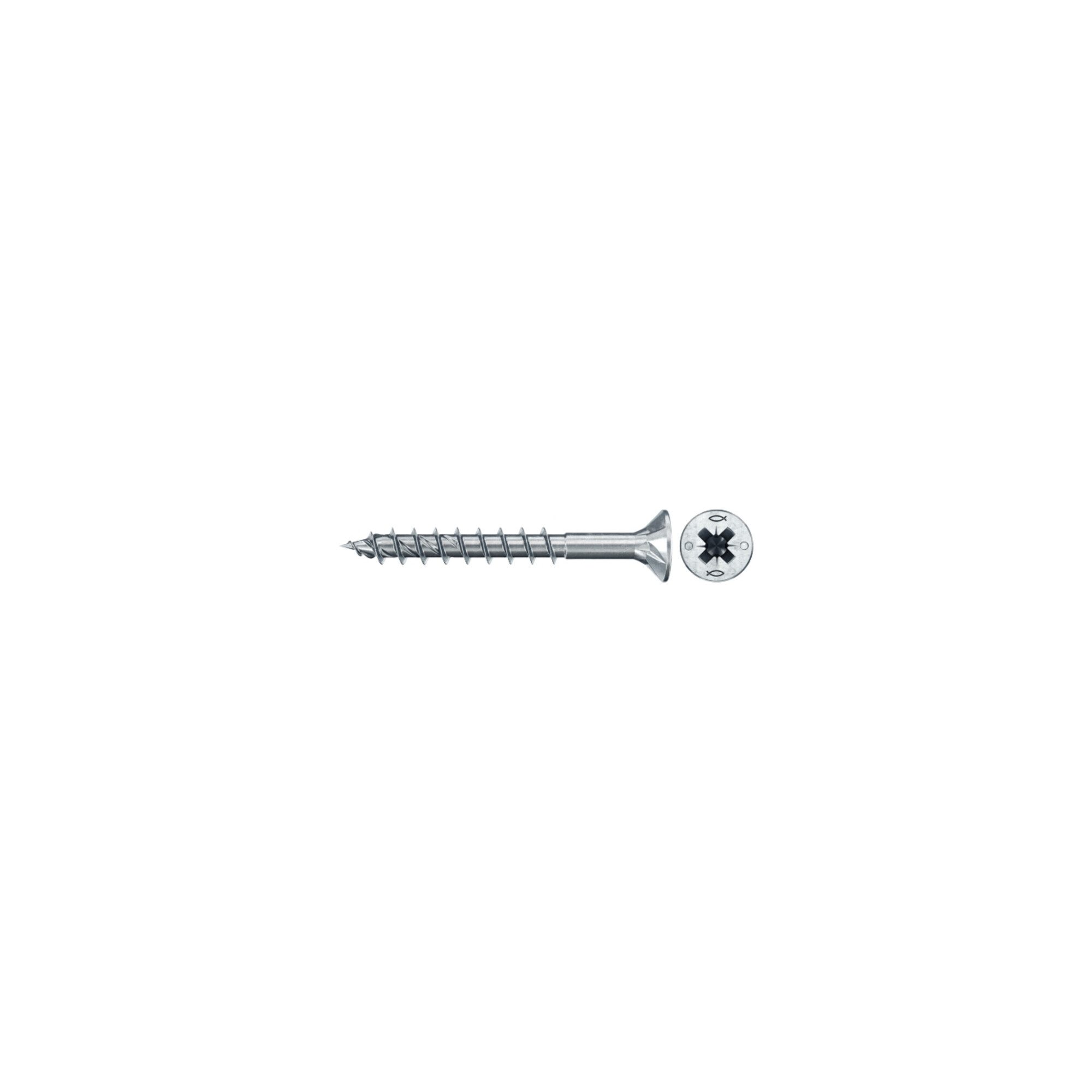 fischer Spanplattenschraube fischer Power-Fast II 4,0x45 SK blvz TG PZ 100 100 Stk