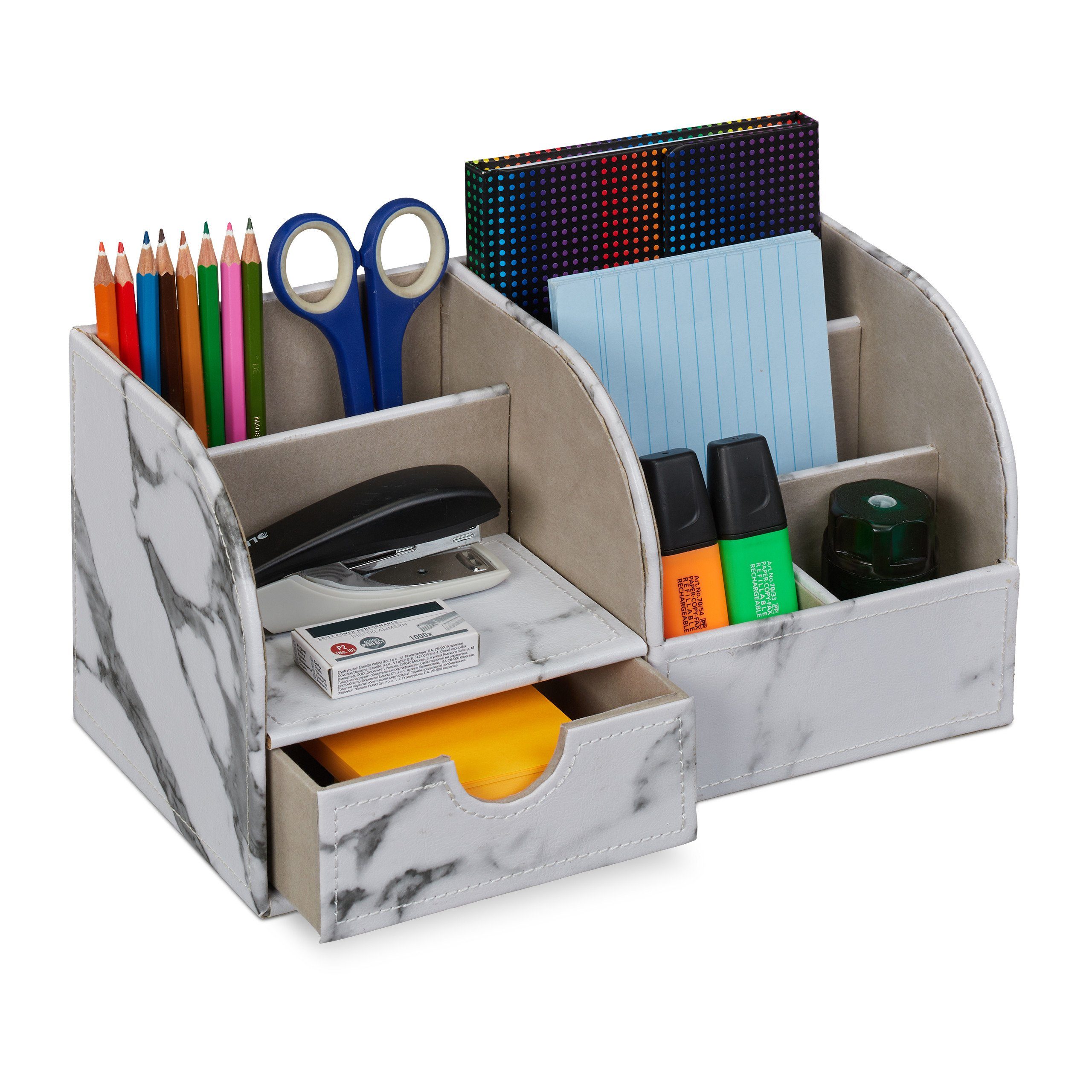 Organizer Schreibtisch Organizer Marmoroptik