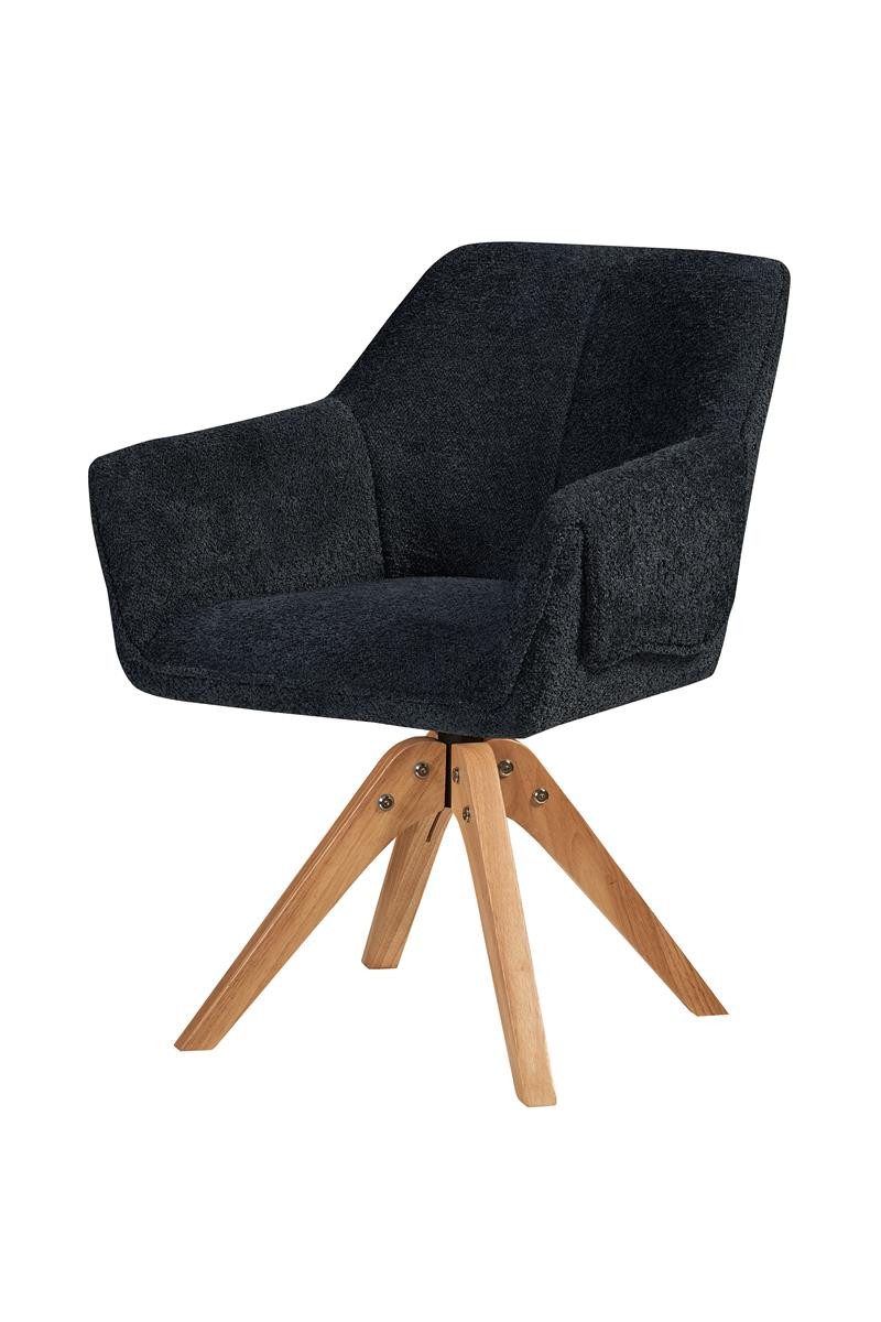 Esszimmerstuhl Küchenstuhl Grau, Armlehnen Langlebig, Metall, Esszimmer