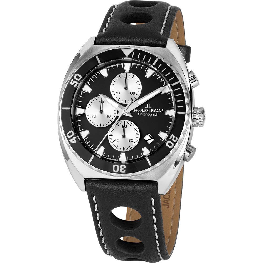 Lemans (1-tlg) Uhr Lemans Jacques Jacques 1-2041A 200 Serie Chronograph Herren Chronograph,