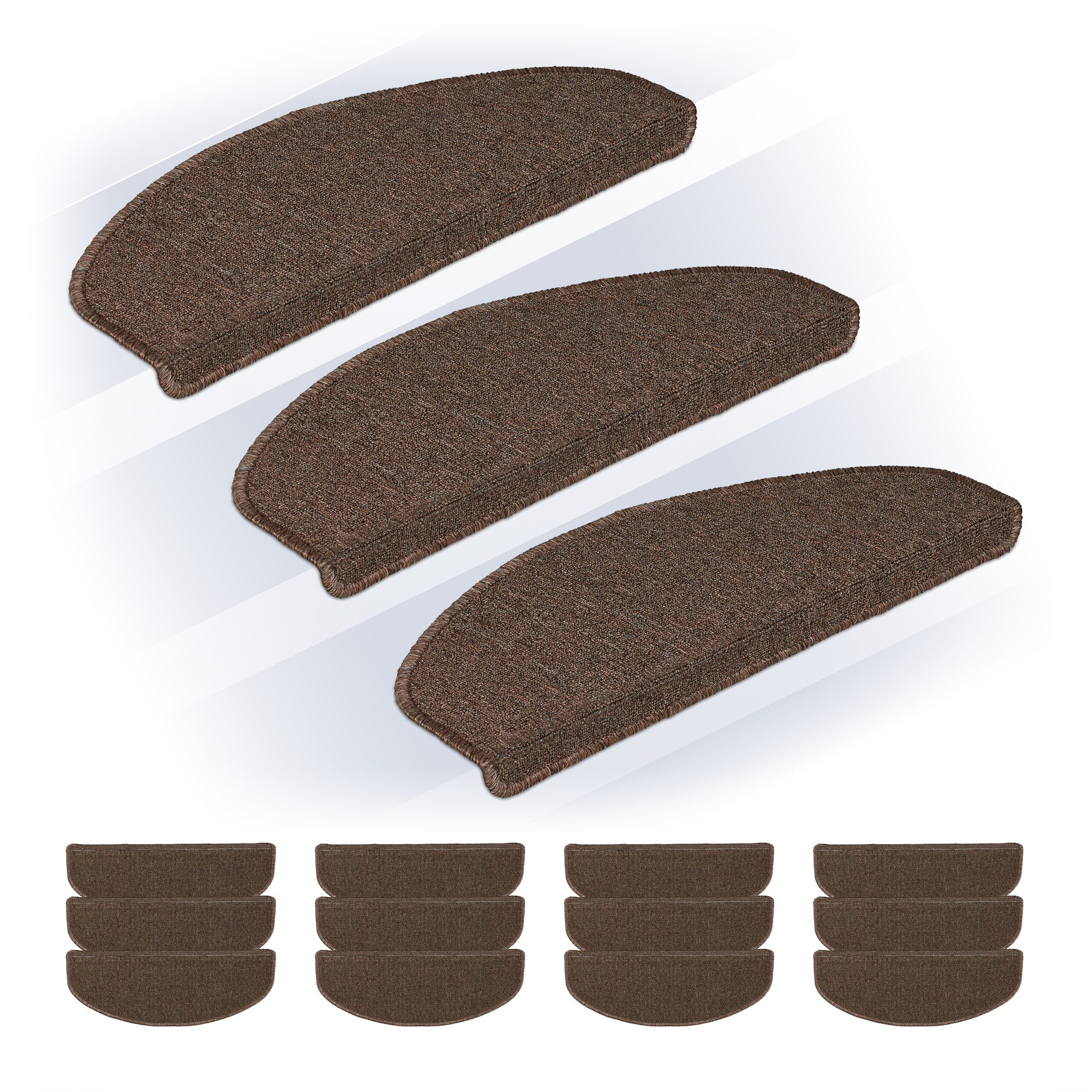 relaxdays Stufenmatte Abgerundete Stufenmatten im 15er Set, Höhe: 40 mm, du günstig online kaufen