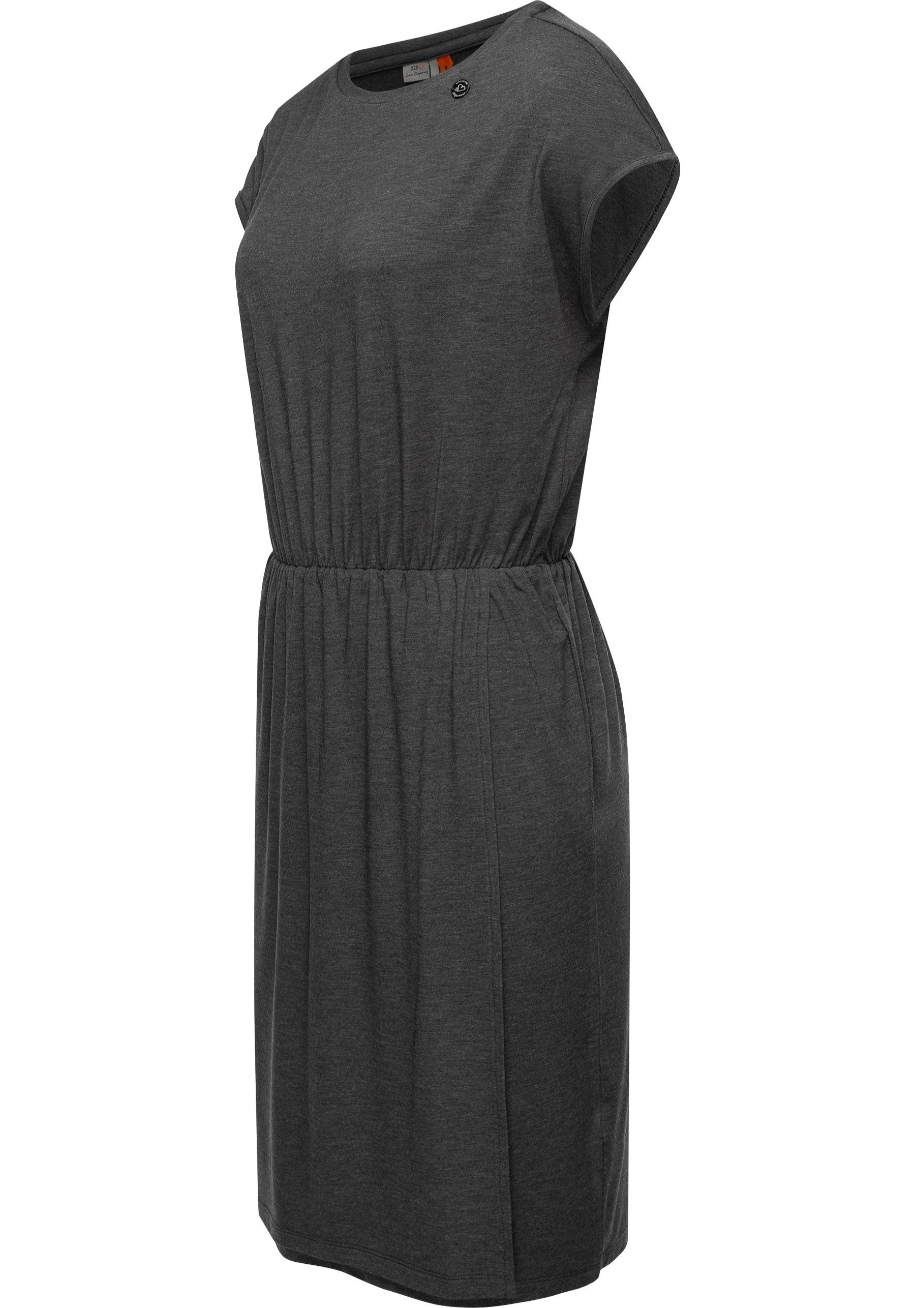 Ragwear Jerseykleid Copr Stylisches Shirtkleid mit Raffungen