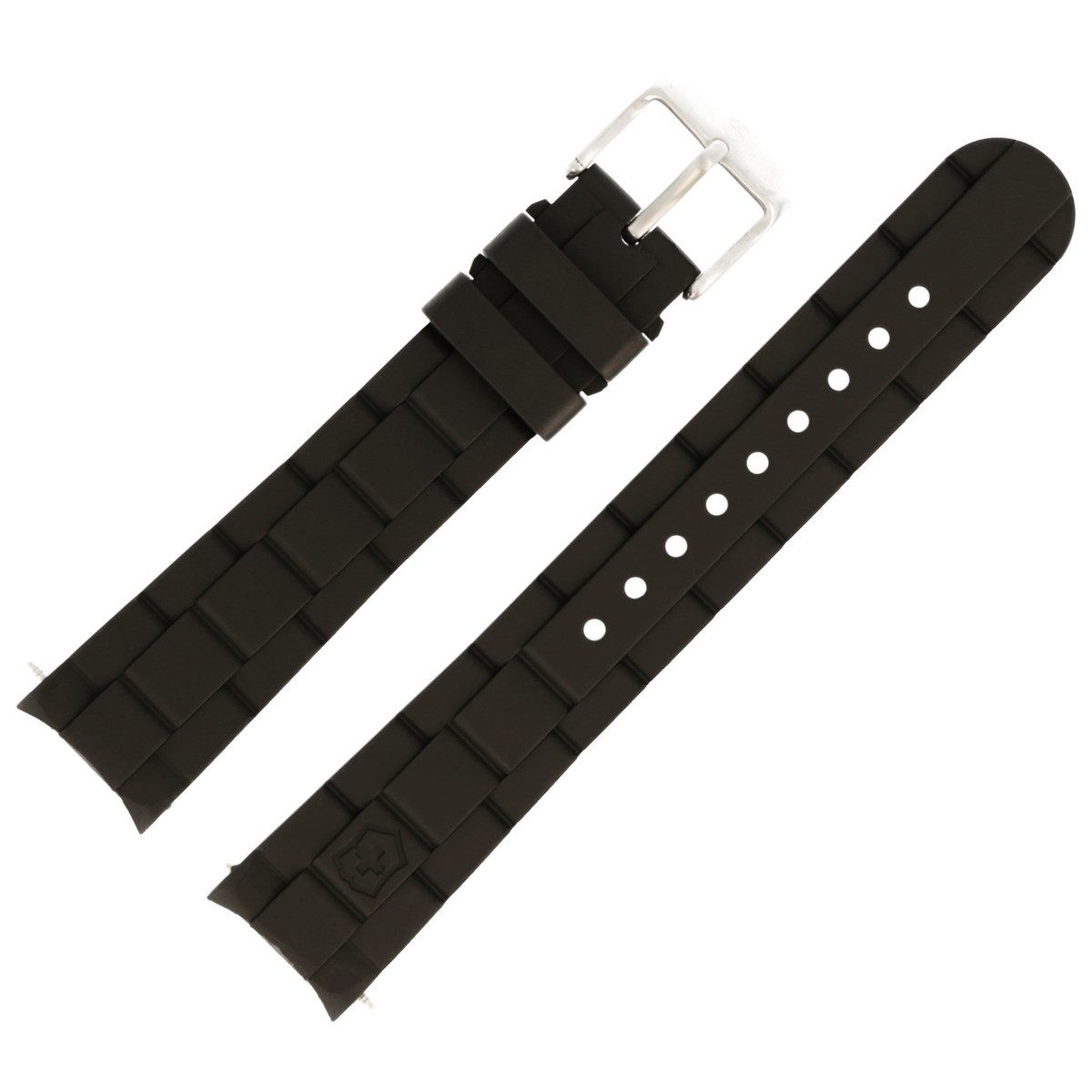 Victorinox Uhrenarmband 18mm Kunststoff Schwarz 004306, ideal auch als Geschenk