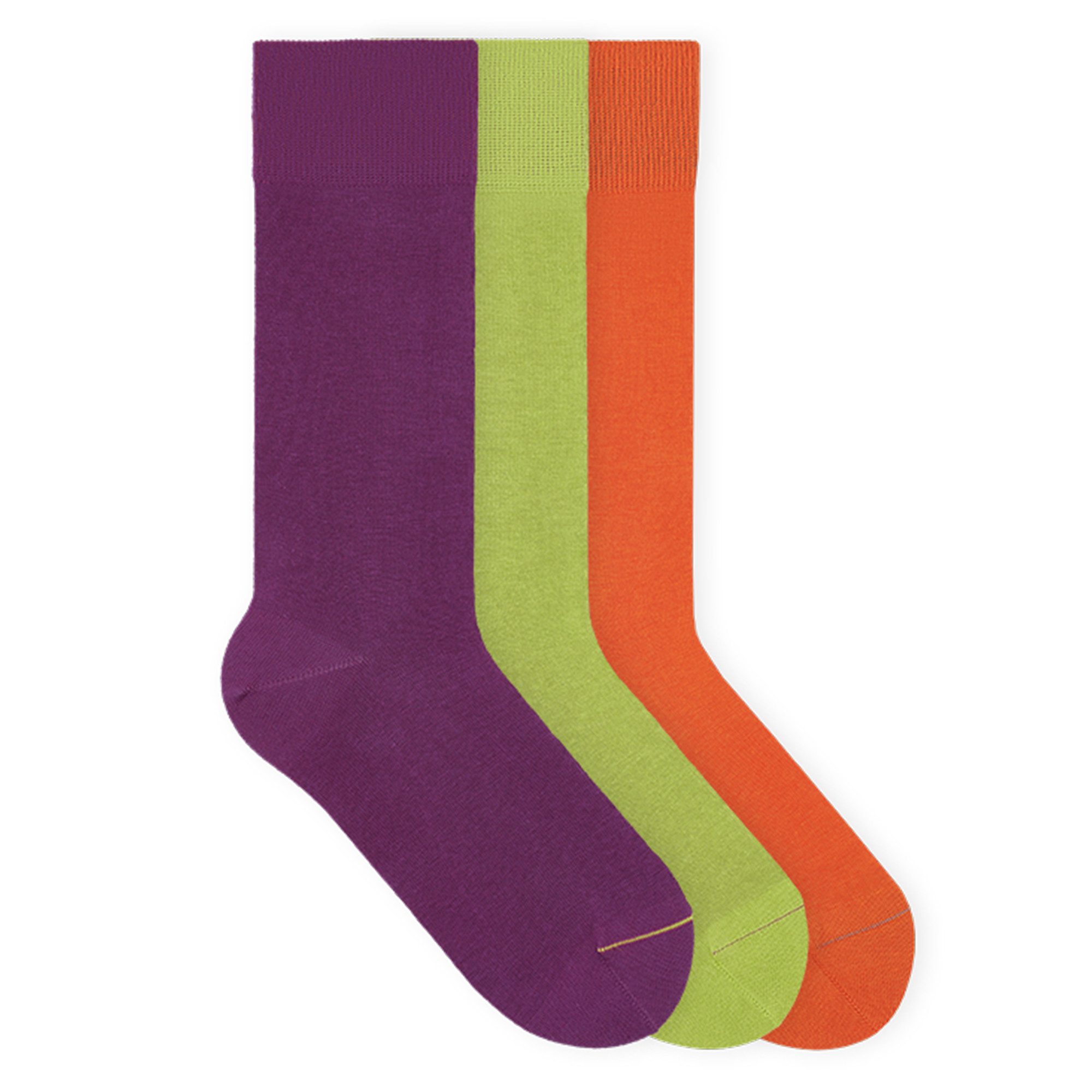 von Jungfeld Socken Signature Innenbund Bio-Baumwolle 35-46 Unisex (3-Paar, 3 Paar) Lange einfarbige Socken aus Bio-Baumwolle
