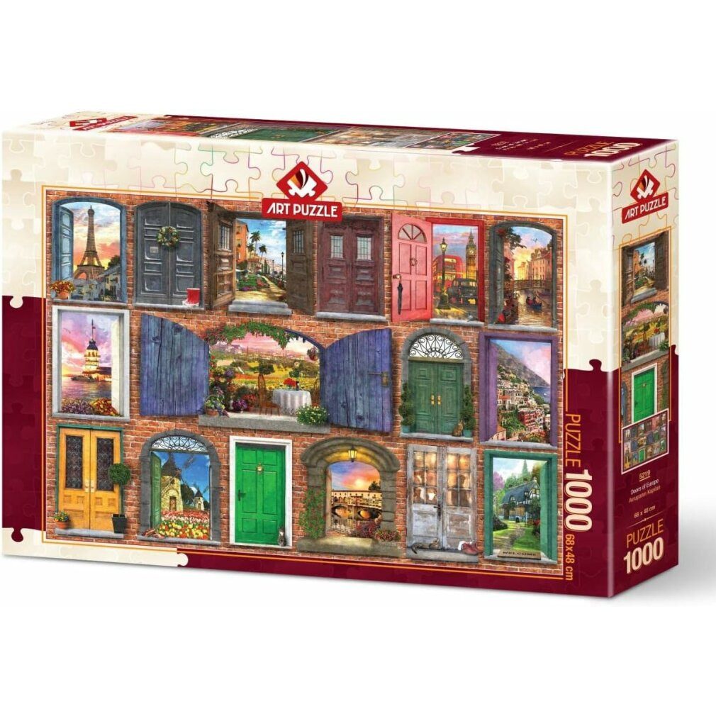 ART PUZZLE Puzzle Puzzle Doors of Europe 1000 Teile, Puzzleteile