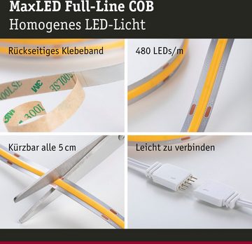 Paulmann LED-Streifen MaxLED 1000 Full-Line COB Basisset 3m Warmweiß 36W 3240lm 2700K, 1-flammig