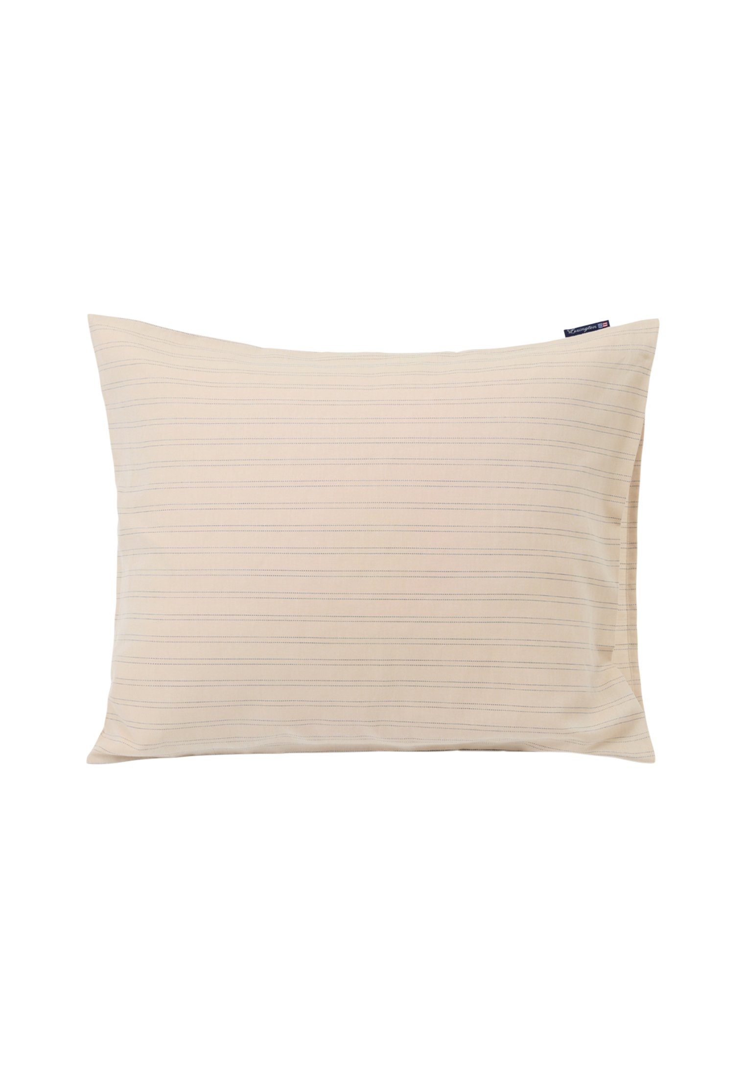 Kissenhülle Beige/Dk Blue Striped Lyocell/Cotton, Lexington
