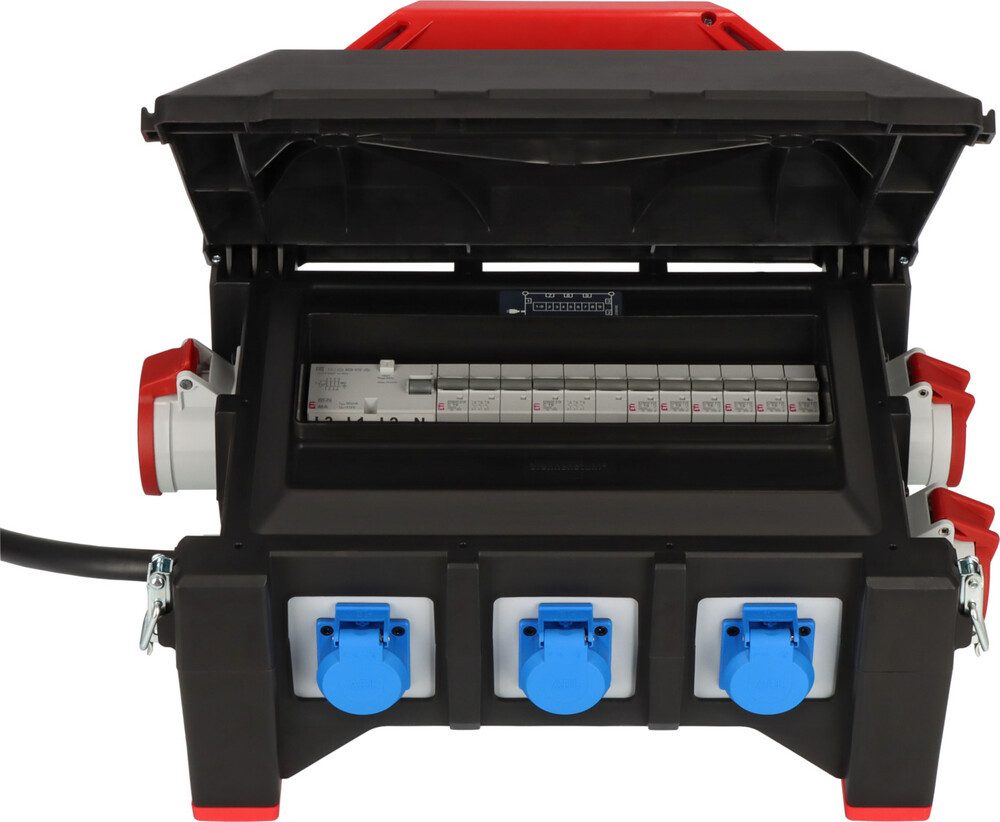 Brennenstuhl CEE-Stecker IP44, für Innen- und Außenbereich, 9 Steckdosen, 32A CEE-Stecker, 230V