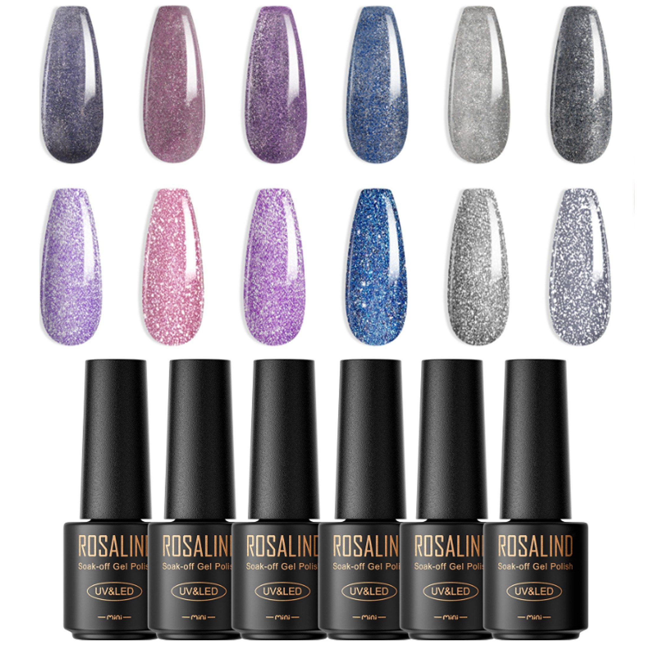 Nagellack-Set UV-Gel Nagellack Set mit 6 Farben - Professionelles Maniküre-Set