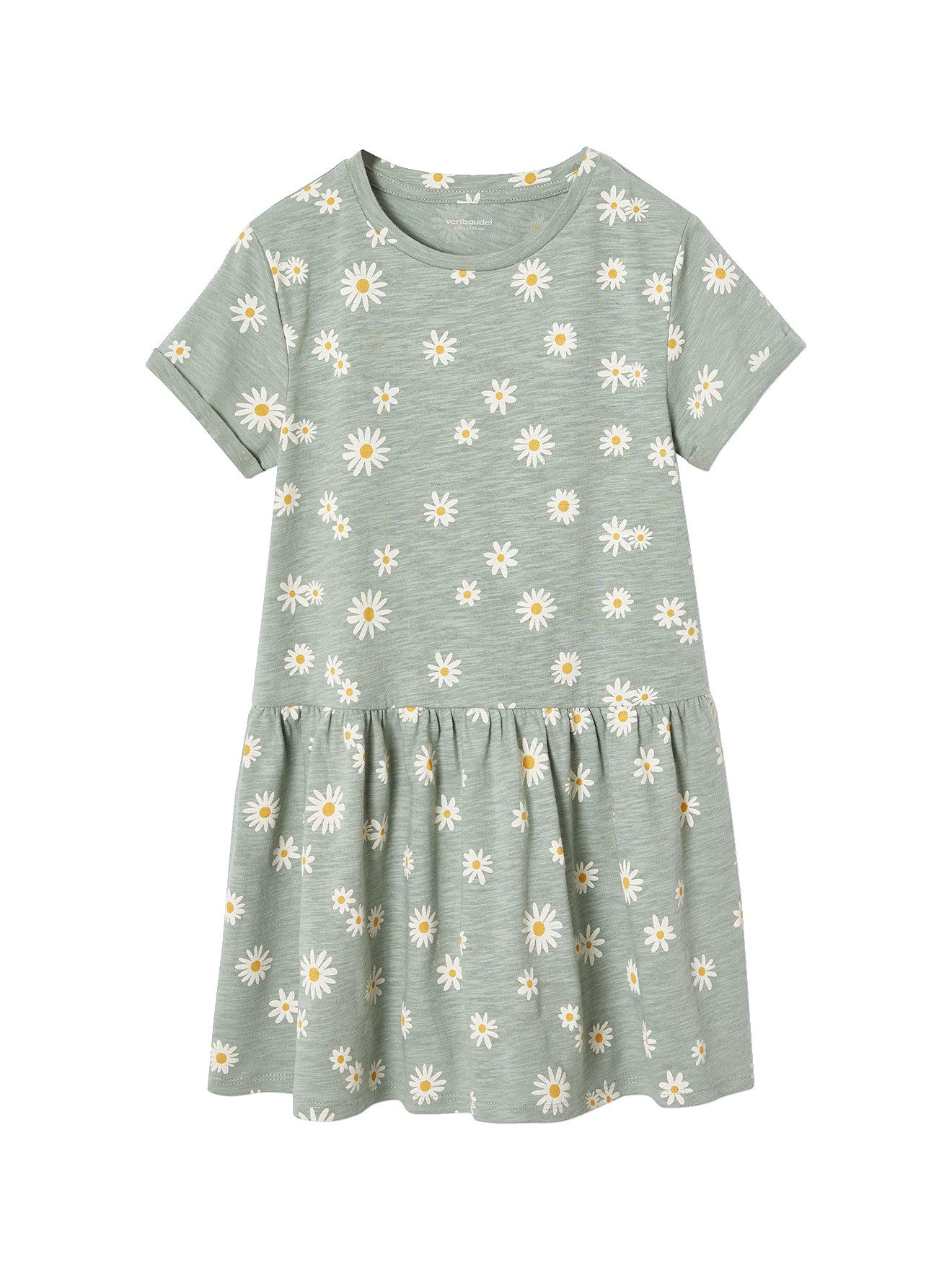 vertbaudet Minikleid Mädchen Shirtkleid BASIC Elastische Taille