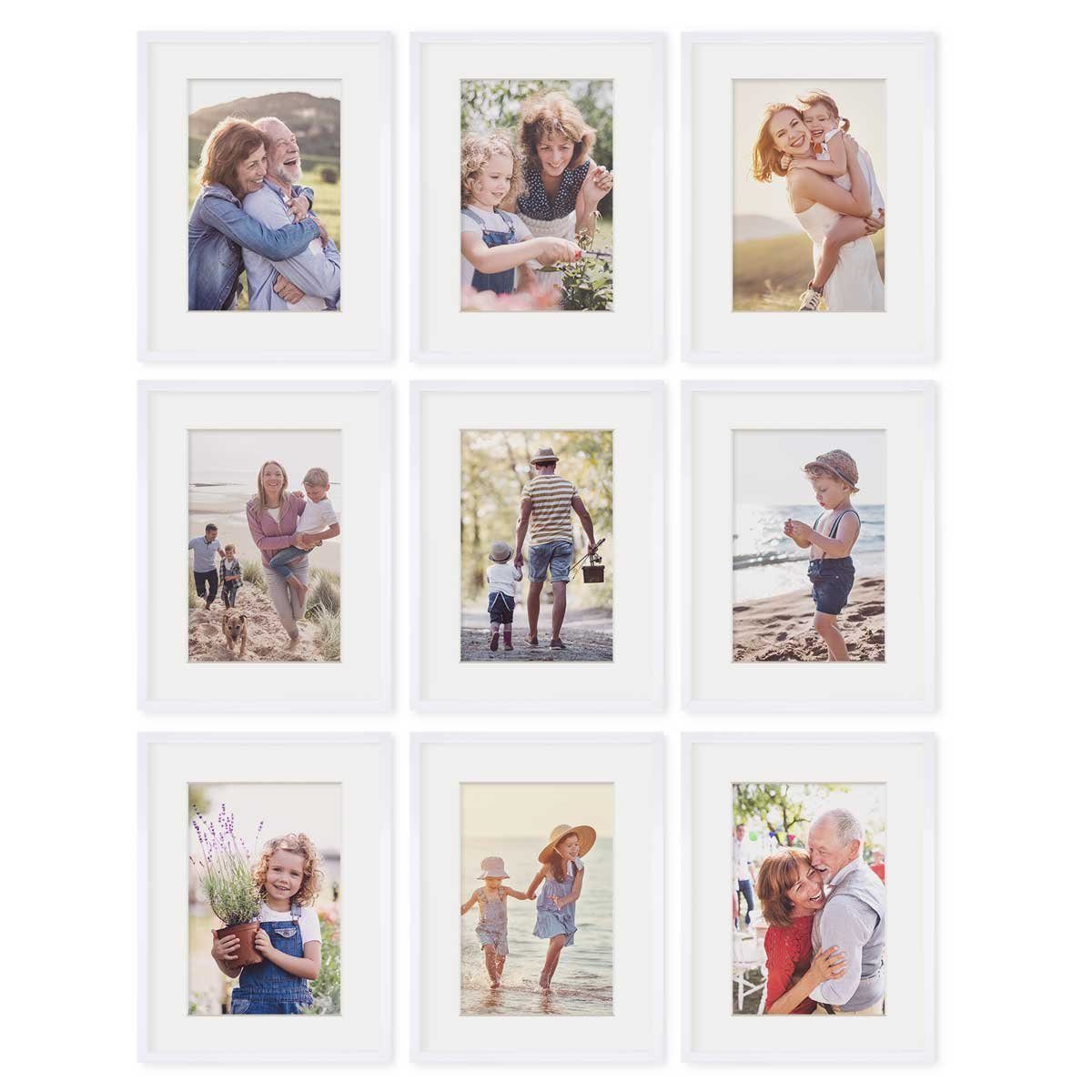 PHOTOLINI Bilderrahmen 9er Set 30x40 cm günstig online kaufen