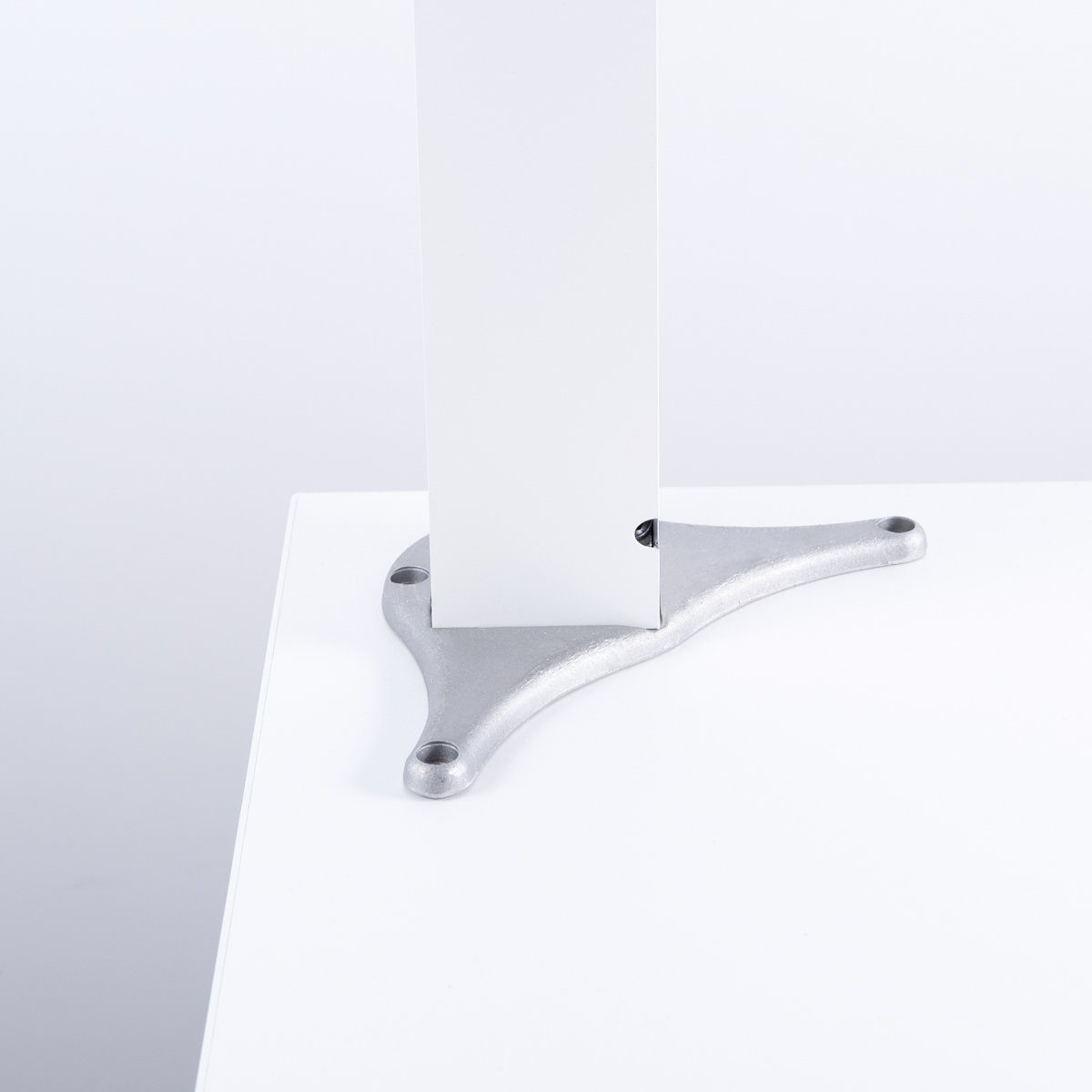 Tischbeine cm +2cm Exklusiv Tischbein höhenverstellbar in Weiß, sossai® 6x6