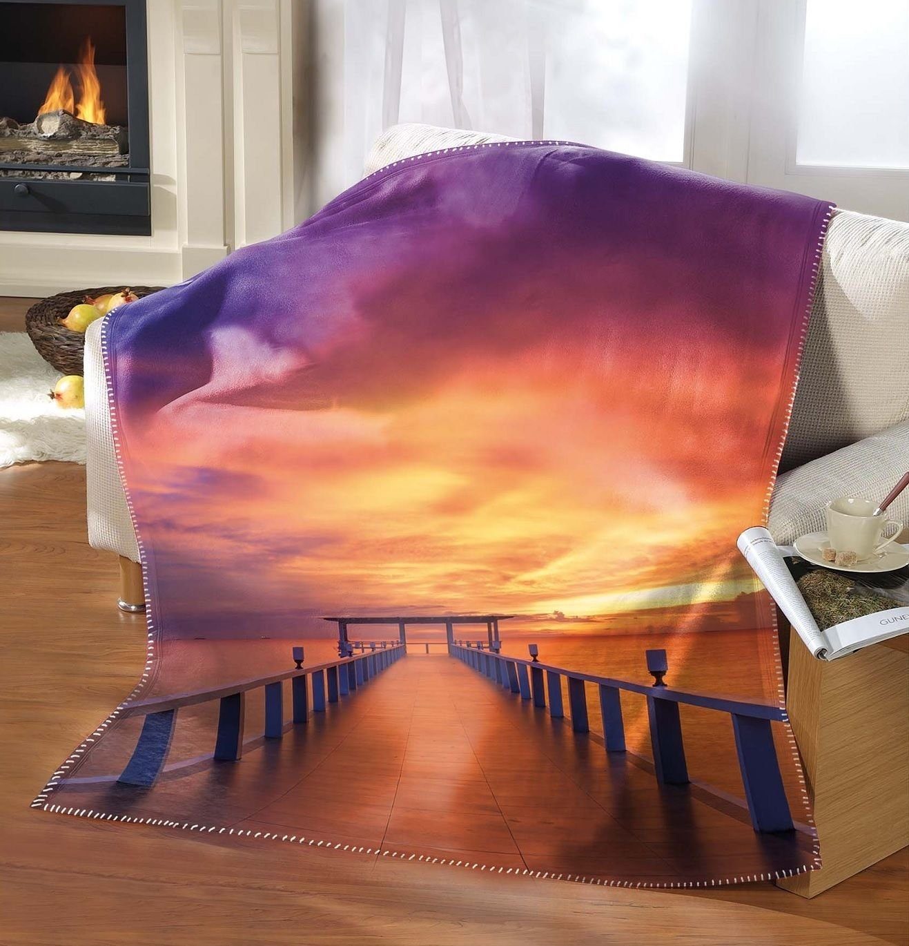 Plaid Steg, One Home, weich und kuschelig