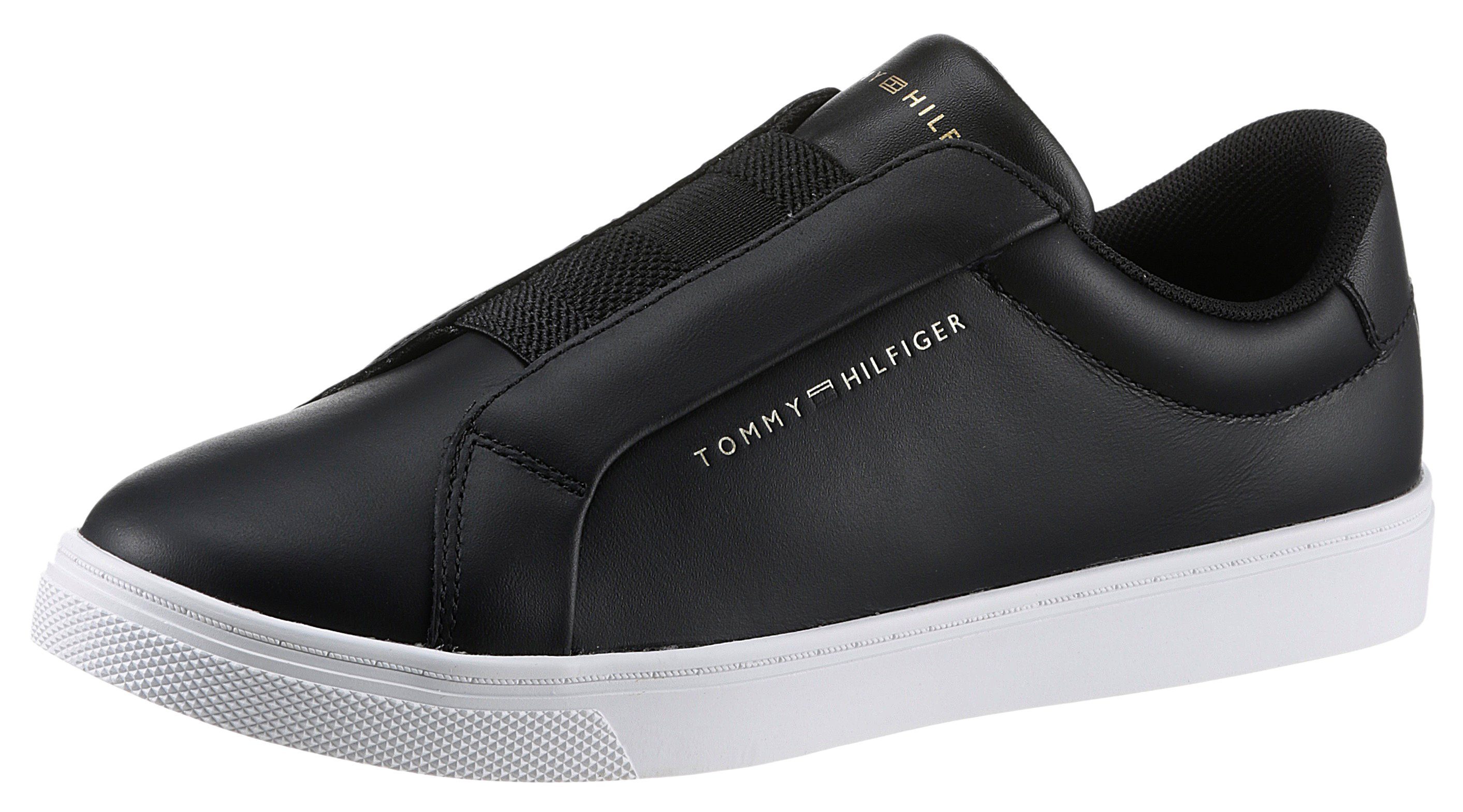 Tommy Hilfiger ELASTIC SLIP ON SNEAKER Slip-On Sneaker mit breitem Gummizug schwarz