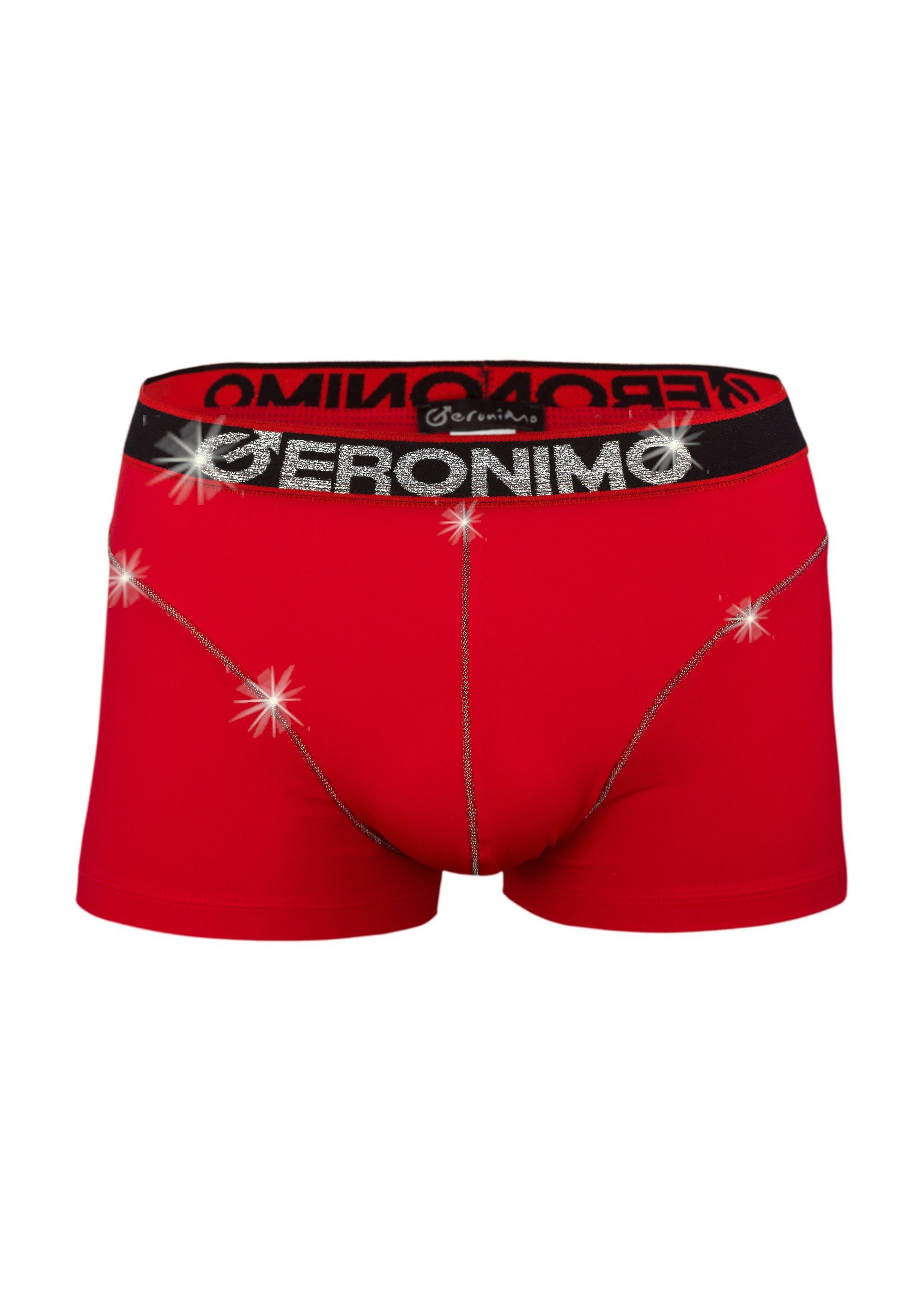 Erotic 1-St) Boxer Red Line (Boxer, erotisch Boxershorts Geronimo G-Plus