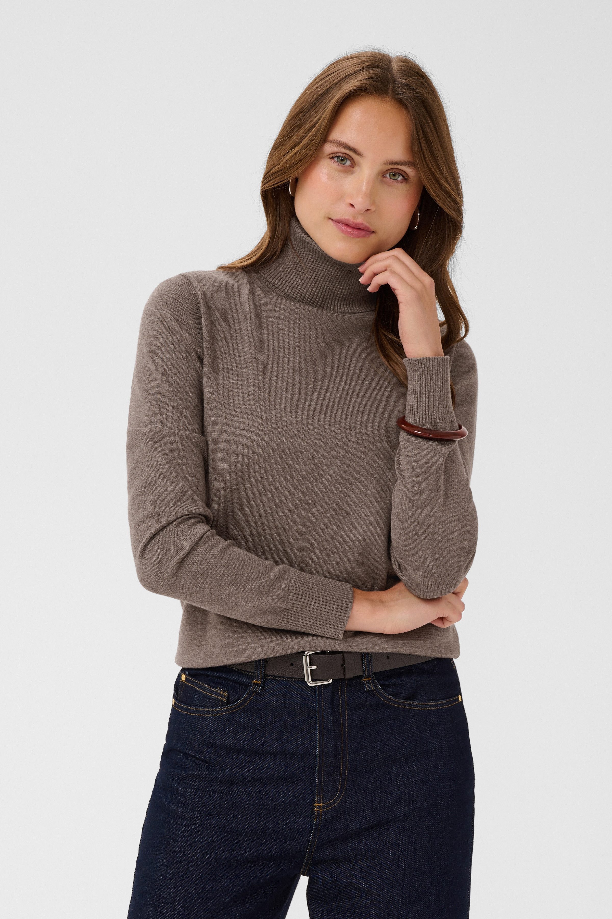 Saint Tropez Rollkragenpullover J2046, MilaSZ Rollneck Viskosemischung, Classic fit
