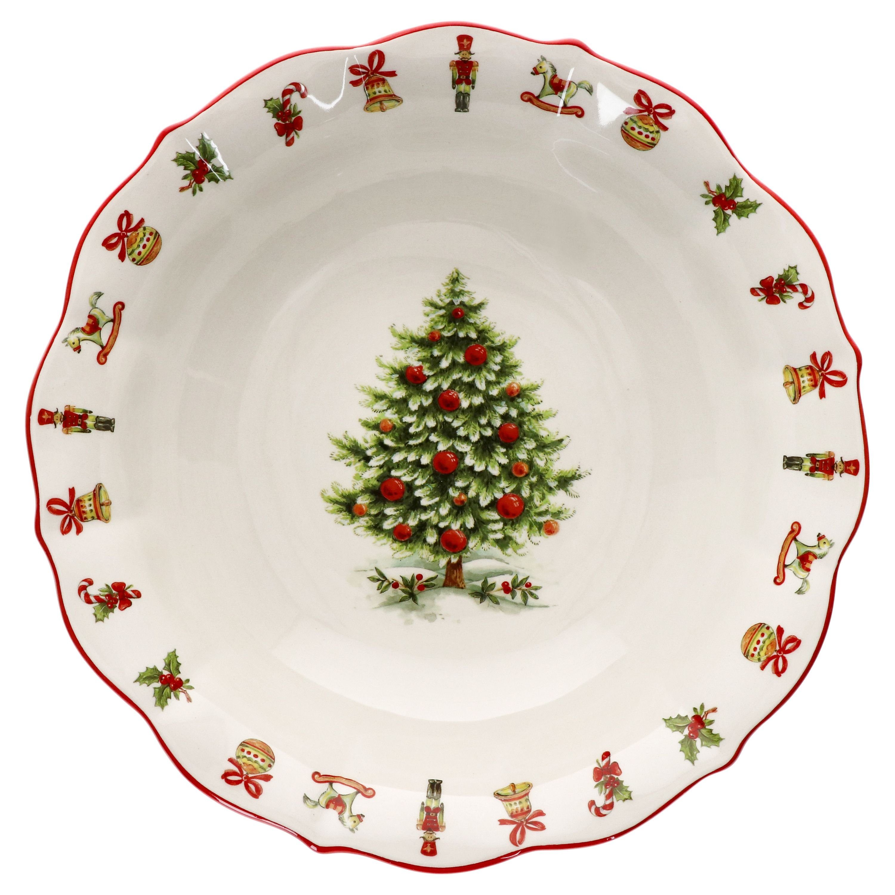 Servierschale Maestro Natale Servierschale Keramik große Obst-Bowl XXL-Schüssel