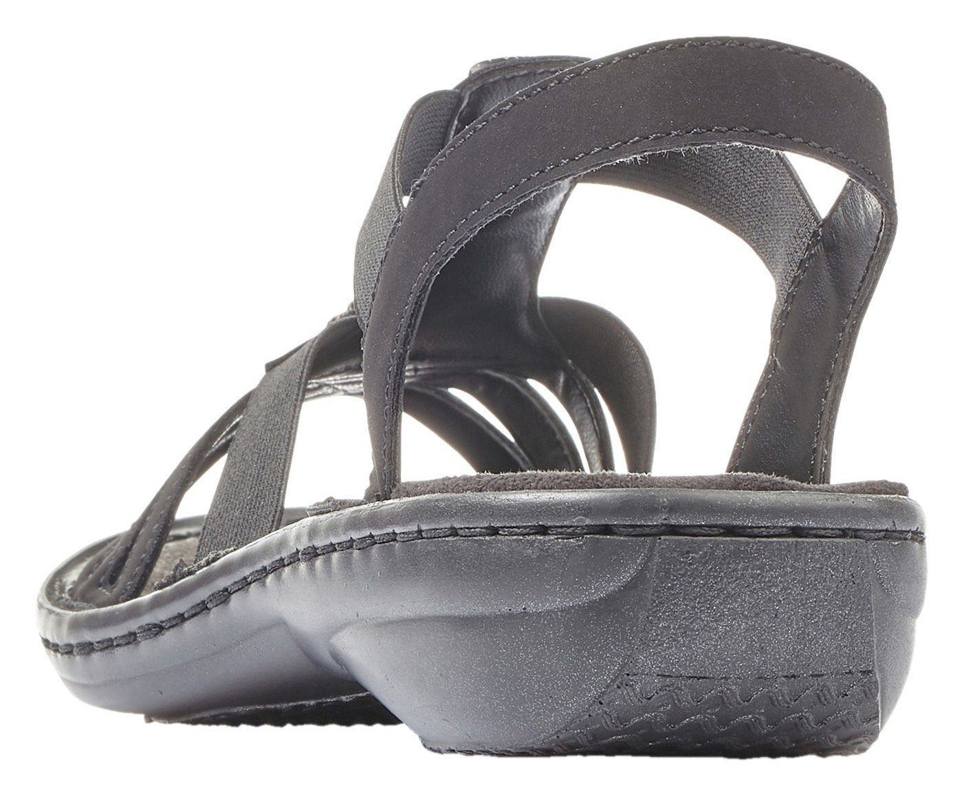 Rieker Riemchensandale Sommerschuh, Sandalette, Keilabsatz, mit schöner Ver günstig online kaufen