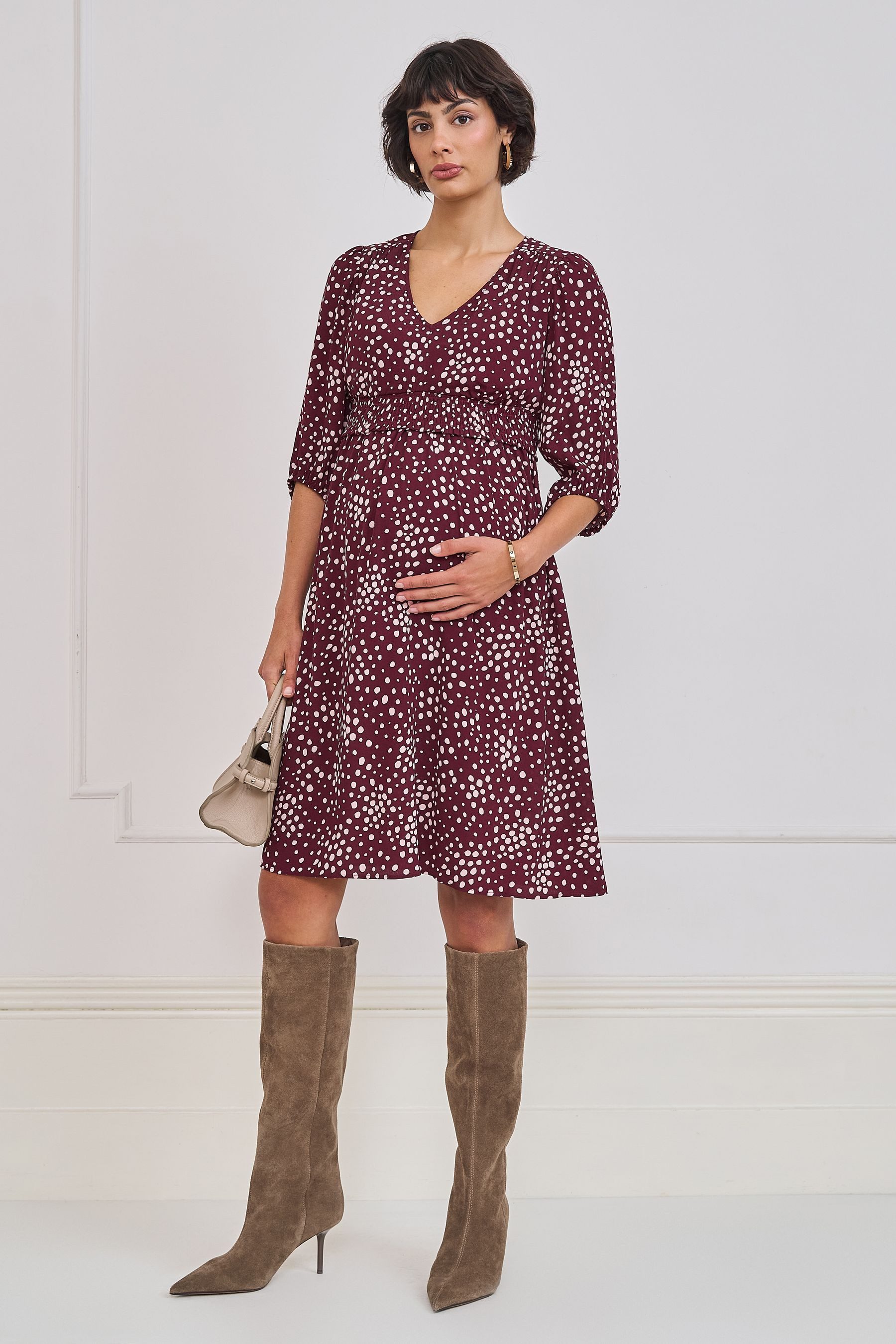 Seraphine Minikleid Seraphine gestuftes Minikleid, Umstandsmode (1-tlg)