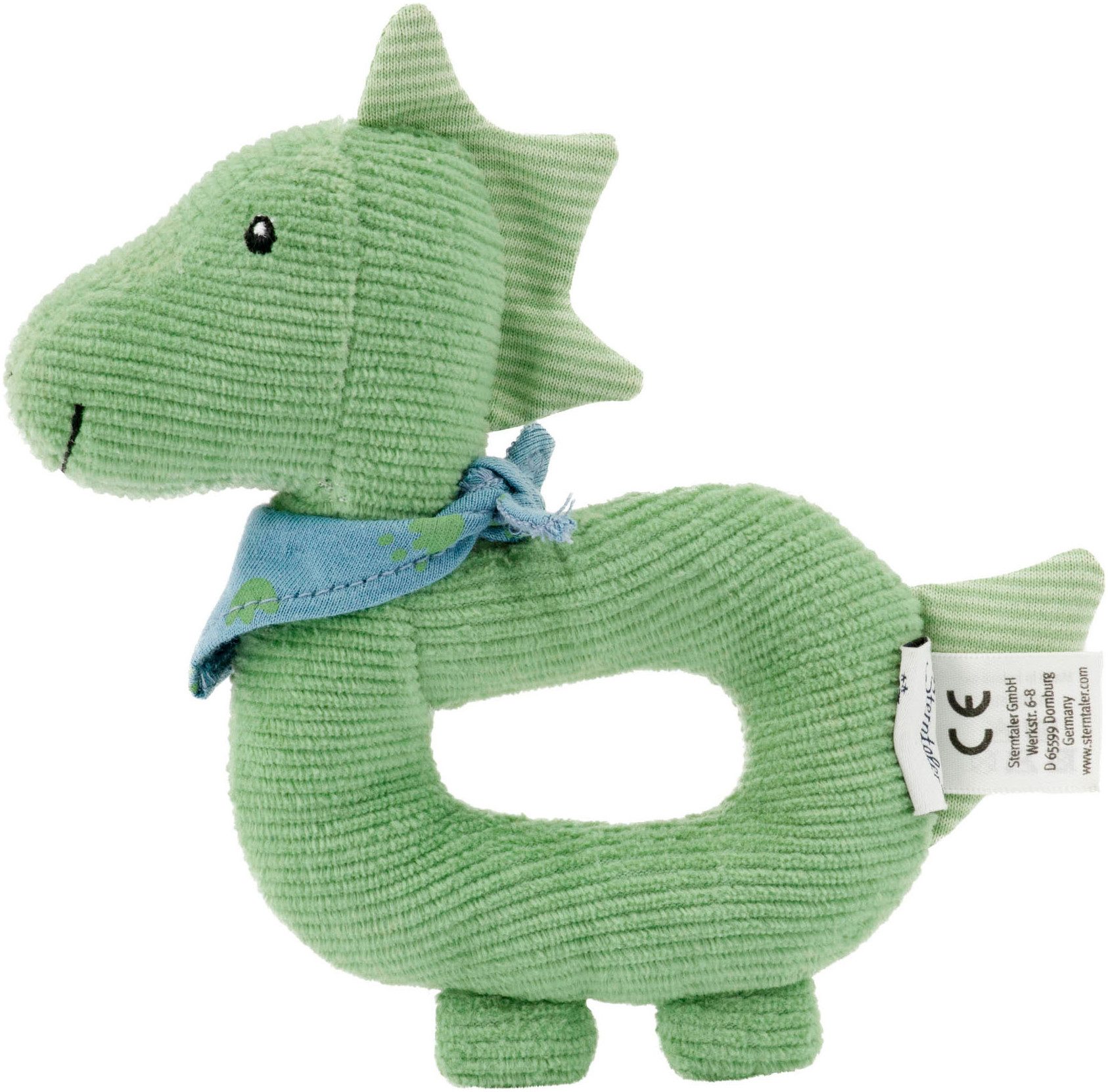 Sterntaler® Greifling Dino Rexi, mit Rassel grün