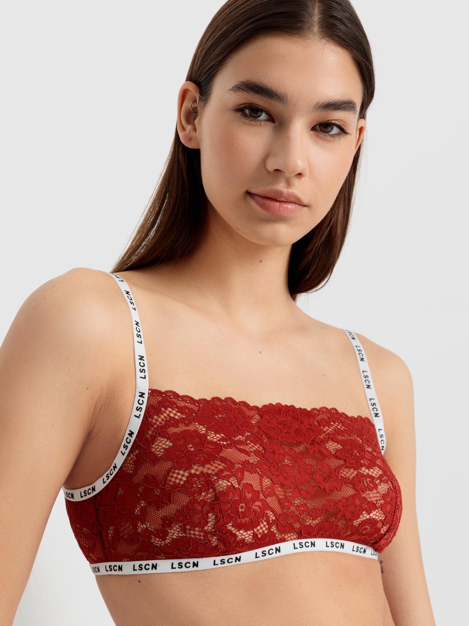 LSCN by LASCANA Bustier (1-tlg) mit floraler Spitze