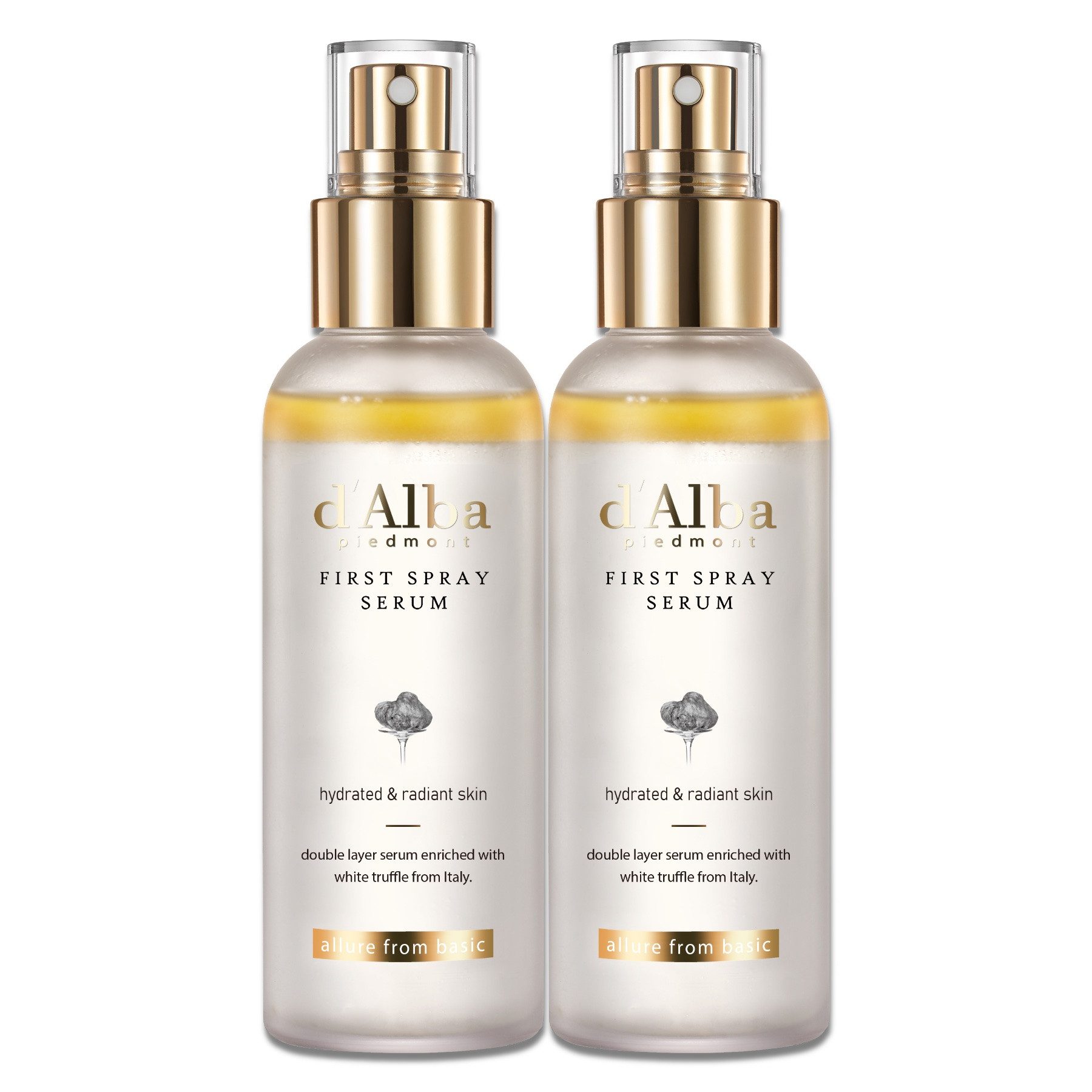 d'Alba Gesichtspflege First Spray Serum Korea Feuchtigkeit Glow Anti-Aging 100ml d’Alba, 2-tlg., Feuchtigkeitscreme, Stresslinderung