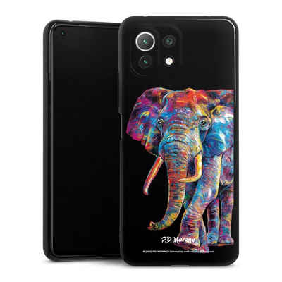 DeinDesign Handyhülle Elefant Tiere Design Elephant Art By P.D. Moreno, Xiaomi Mi 11 Lite 5G Silikon Hülle Bumper Case Handy Schutzhülle