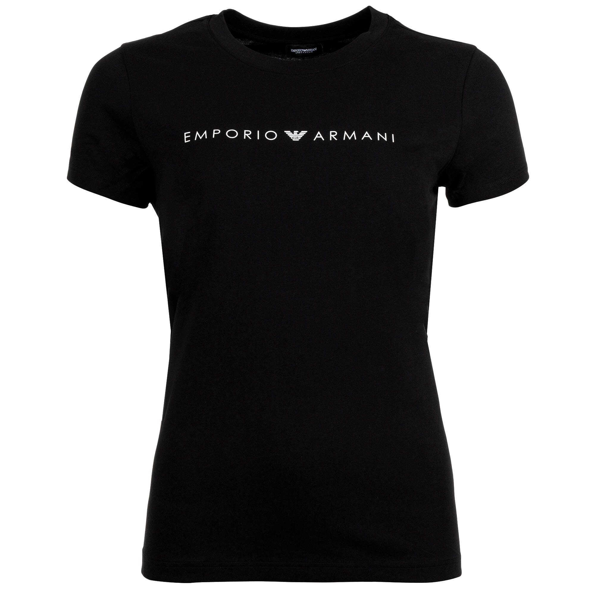 Emporio Armani T-Shirt Damen T-Shirt, Rundhals - ICONIC LOGOBAND