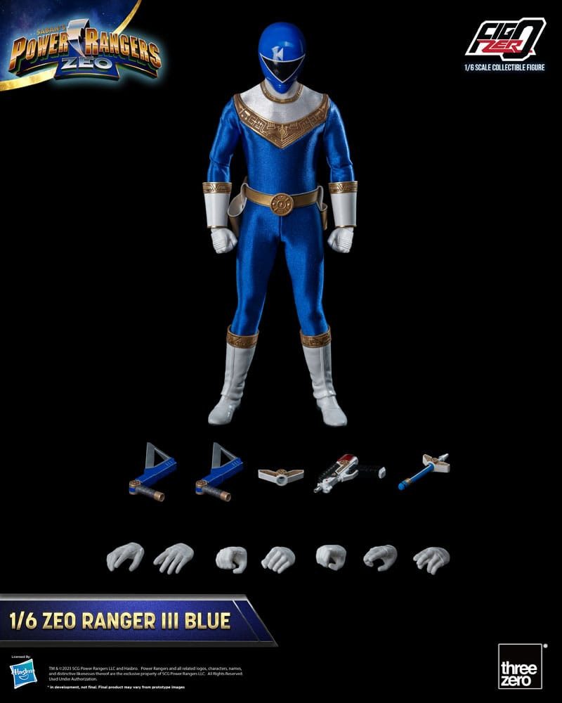 ThreeZero Actionfigur FigZero Saban's Power Rangers Zeo 1/6 Ranger III Blue 30 cm Actionfigu