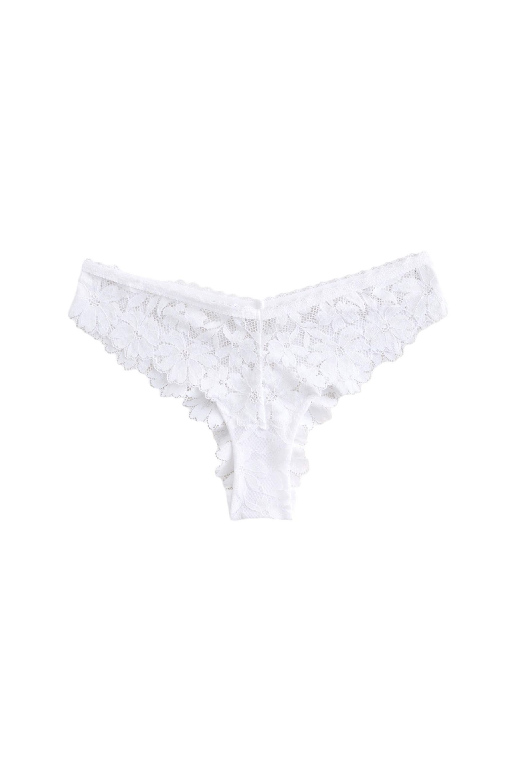Brasilslip Spitzenslip mit Blumen-Print, Brazilian