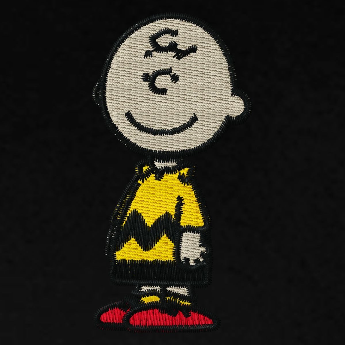 Spreadshirt T-Shirt Peanuts Charlie Brown Als Stickmotiv Relaxed Fit Unisex T-Shirt (1-tlg)