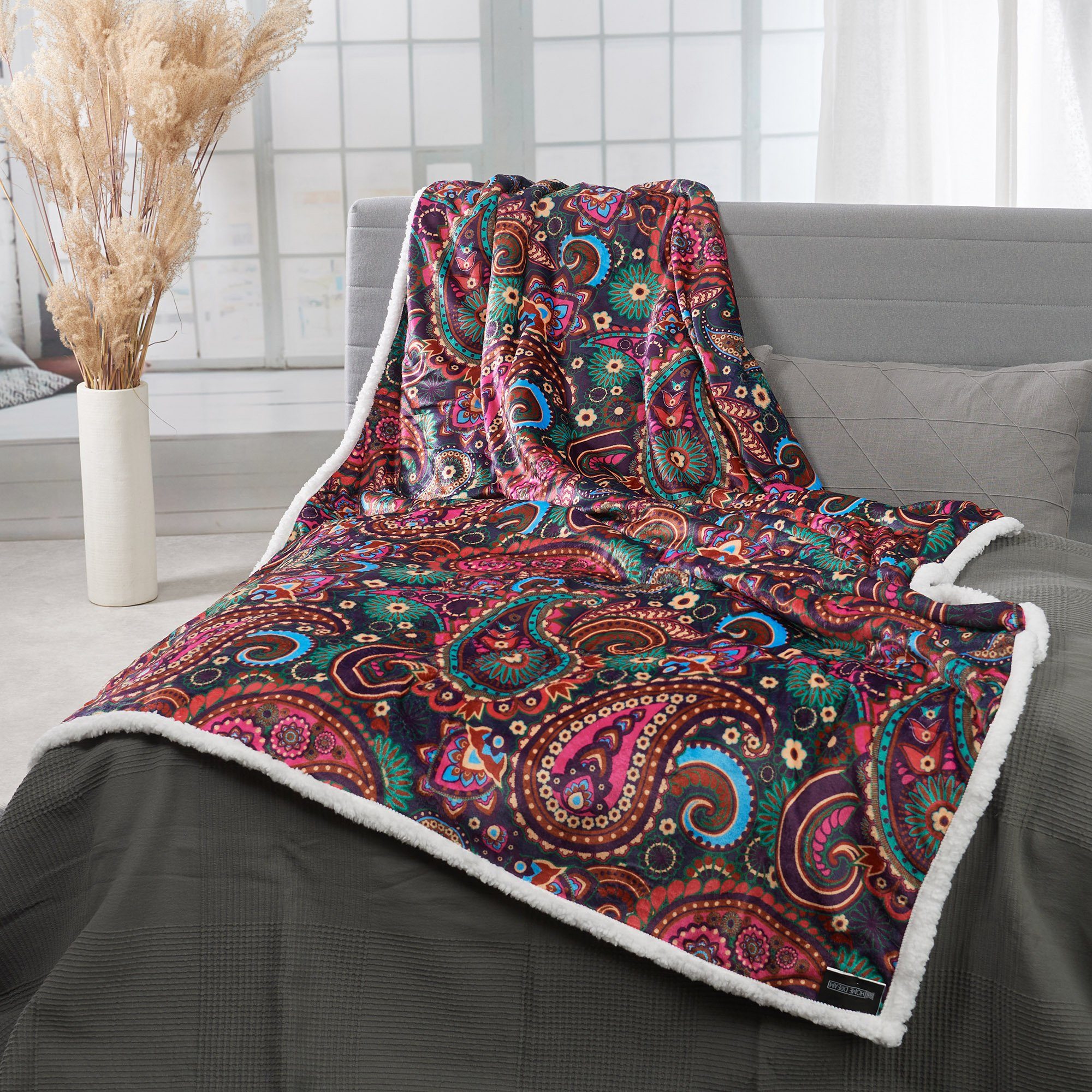 Wohndecke Paisley, HOME DREAM, 150 x günstig online kaufen
