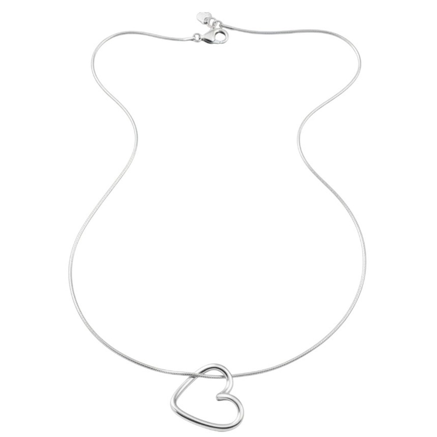KARMA Kette mit Anhänger Damen Herz Silber oder Gold Edelstahl wasserfest & günstig online kaufen