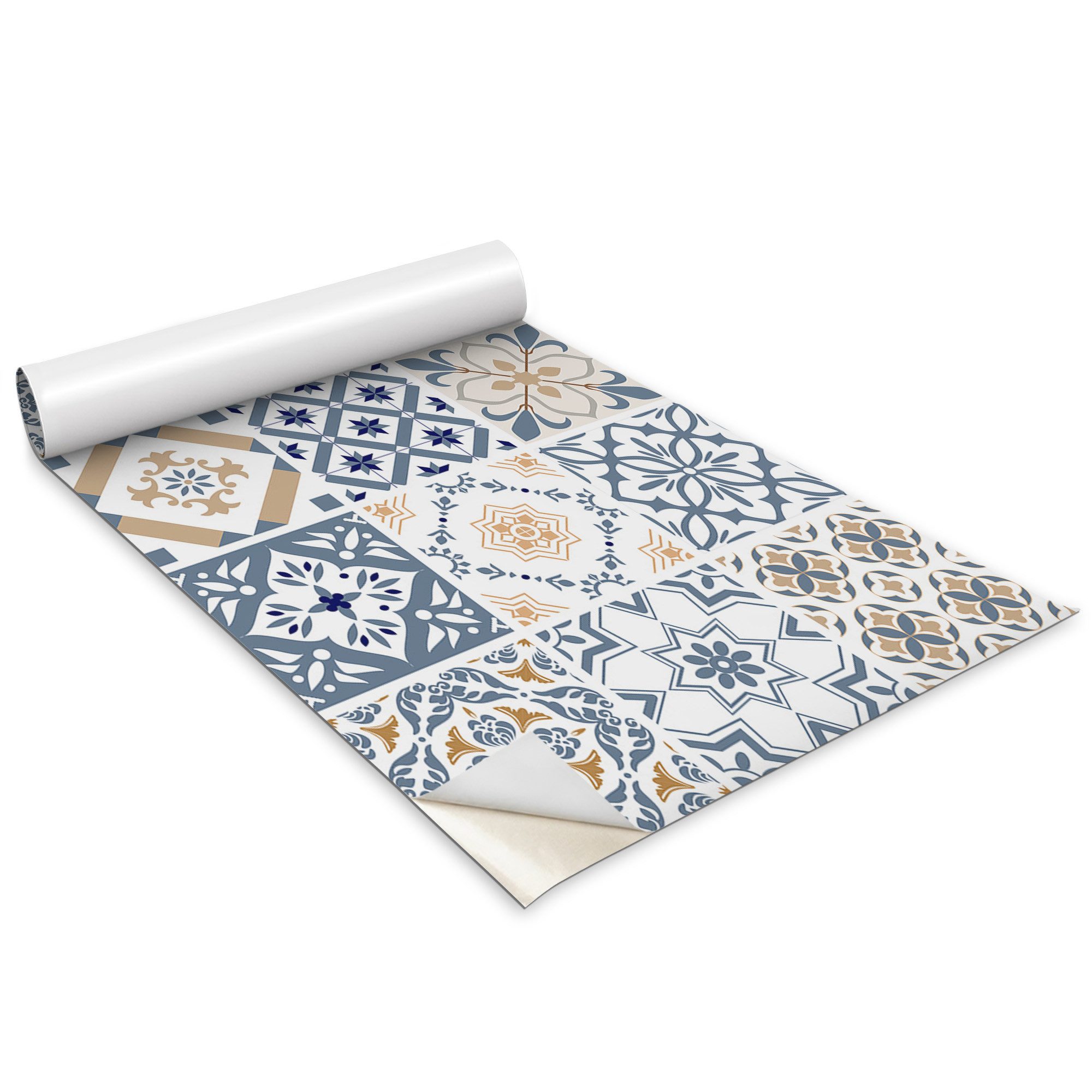 Tulup Möbelfolie Dekorfolie Ornamentmosaik 100x50cm Designfolie Farbenfroh