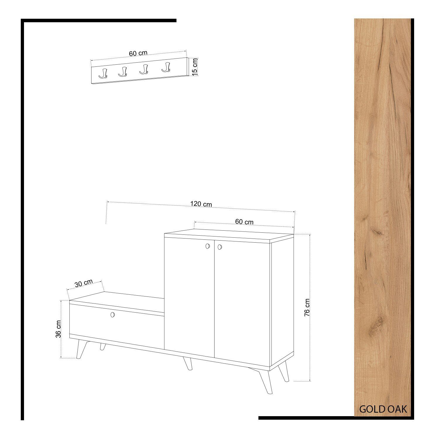 Skye MDD4131-Schuhschrank Decor Schuhschrank