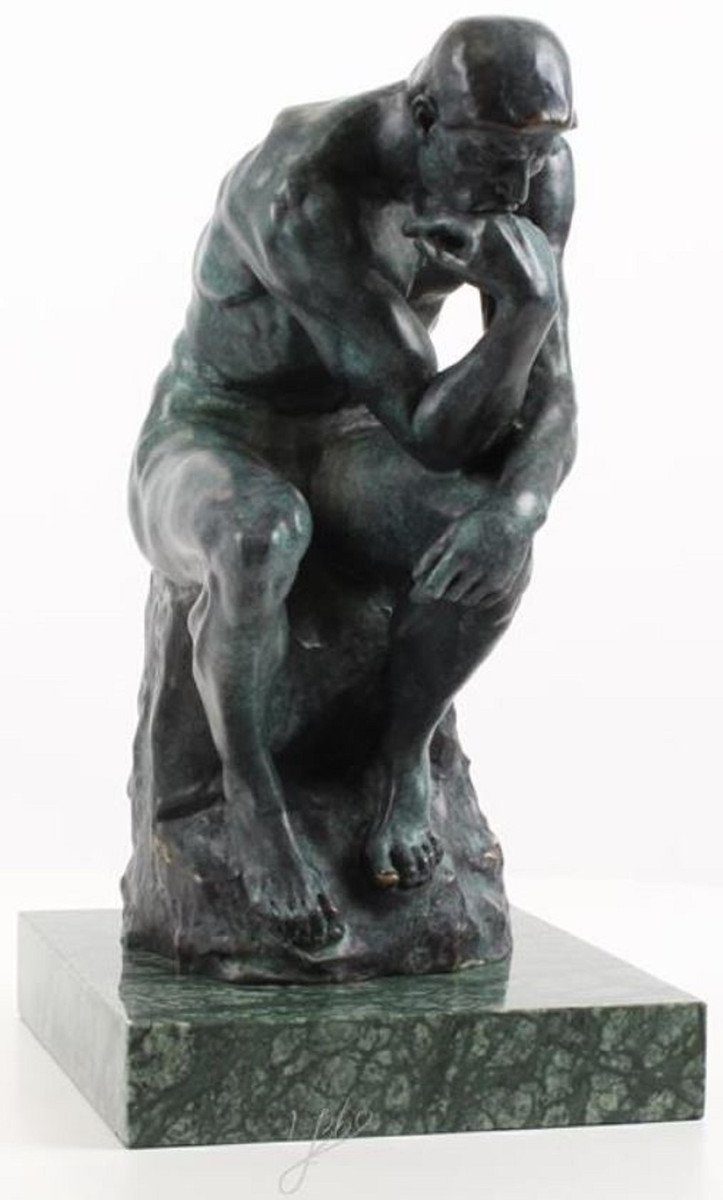 Bronzefigur Dekofigur Padrino Deco Grau cm x x Skulptur 37,3 - Art 20,3 - 28 H. Bronze Der Denker Dekofigur Casa