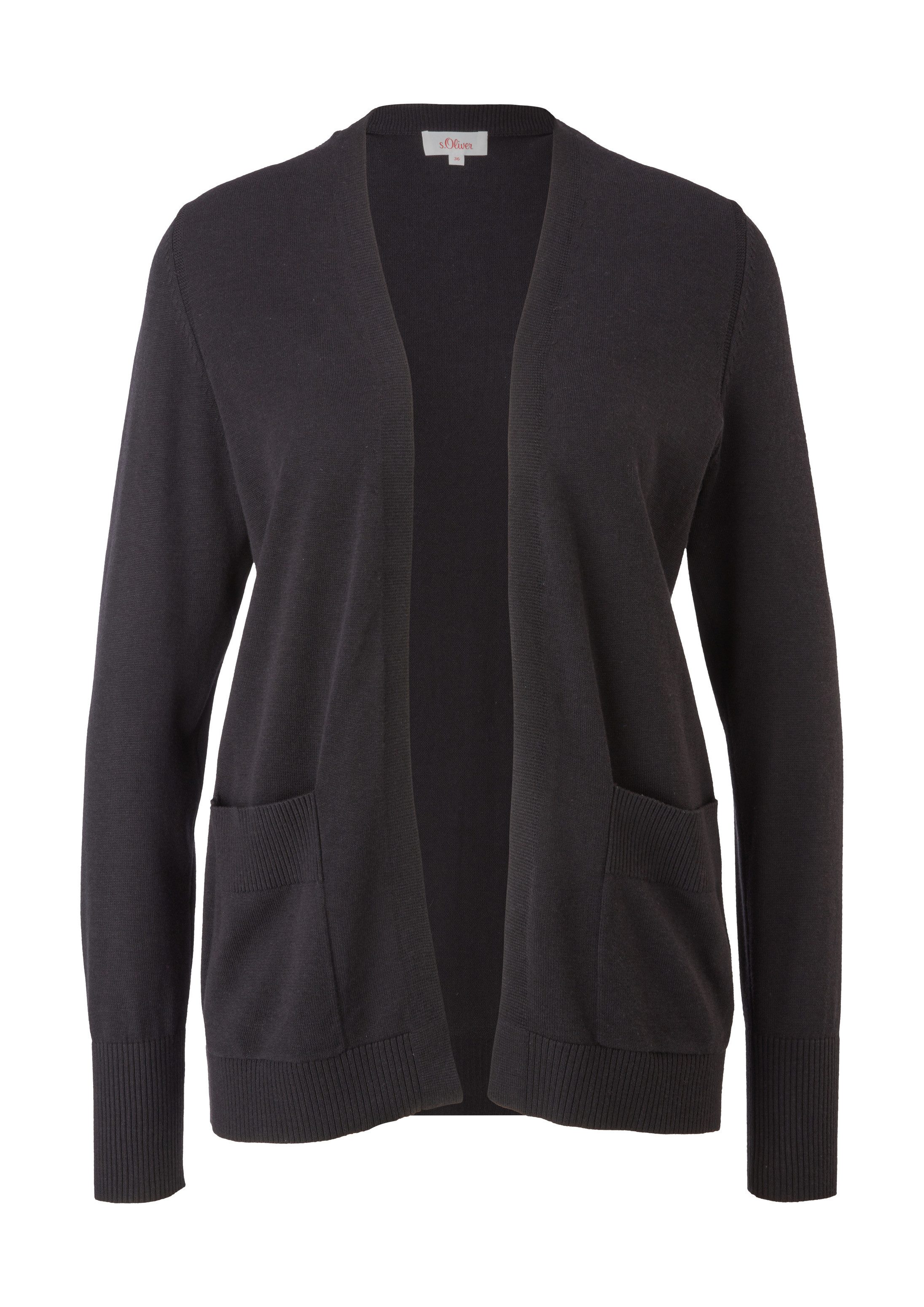 s.Oliver Cardigan Strickjacke Strickjacke aus Viskosemix