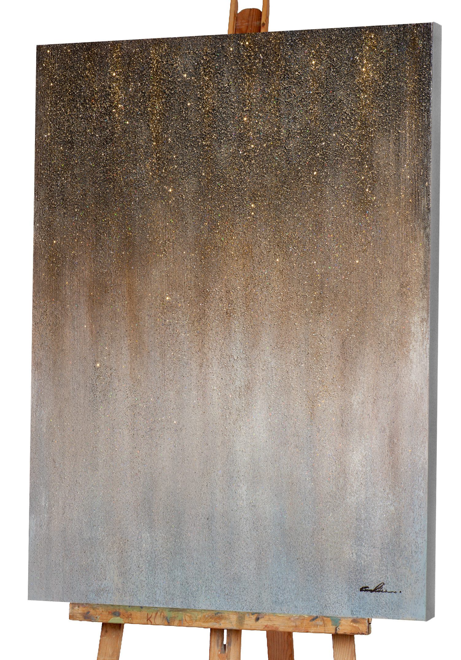 ArtUniverse Gemälde Abstrakter Sternenhimmel 90 x 120 cm, Abstrakt