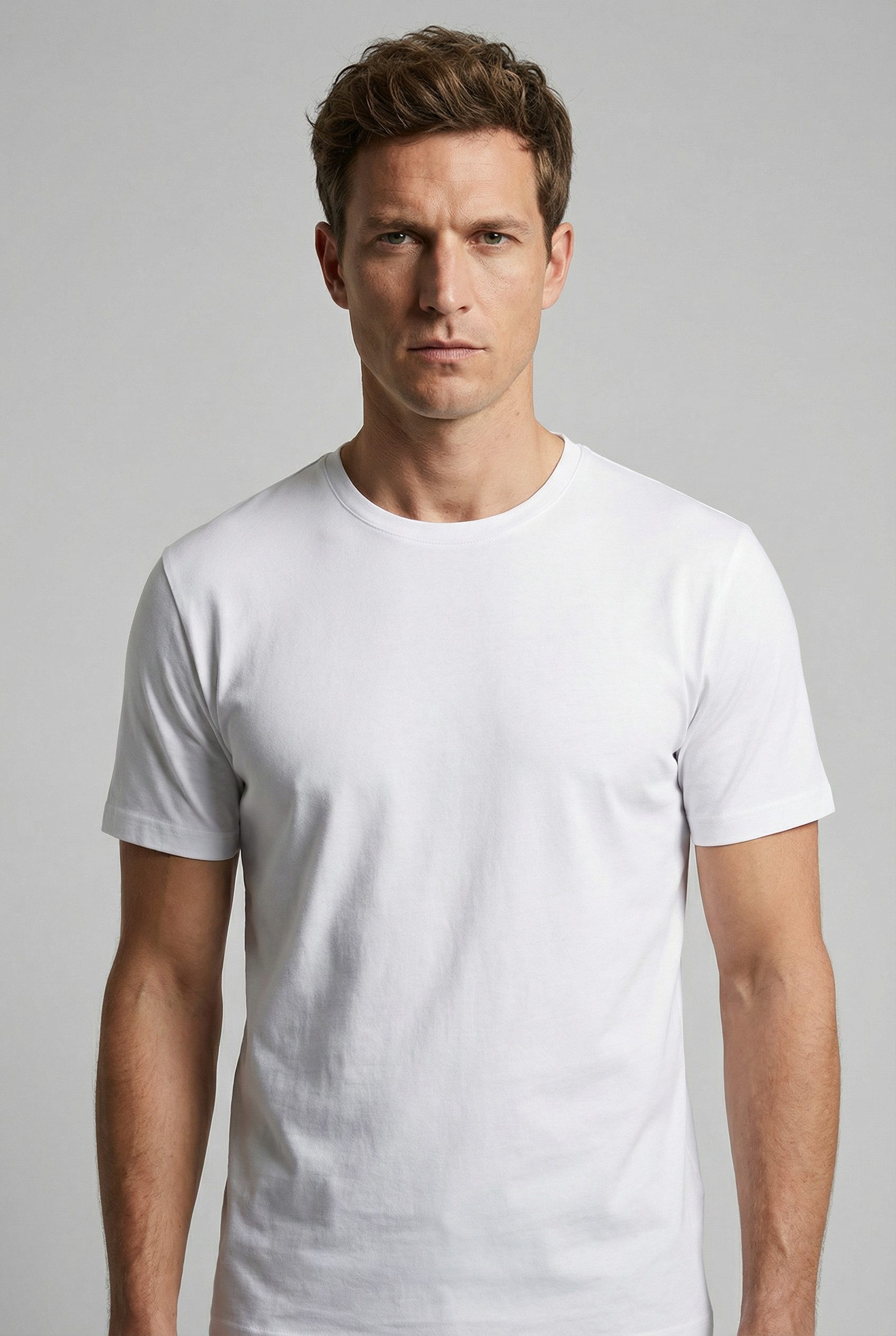 OLYMP T-Shirt basic, normale Passform, Rundhals