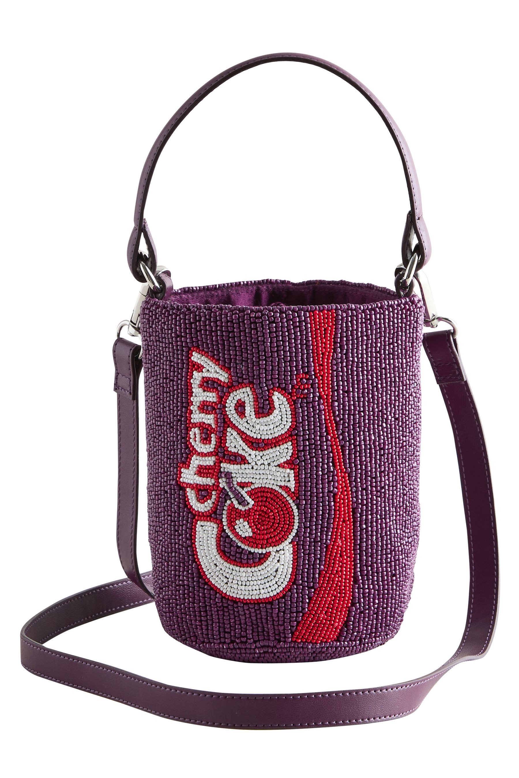 Clutch Perlenbestickte, lizenzierte Umhängetasche