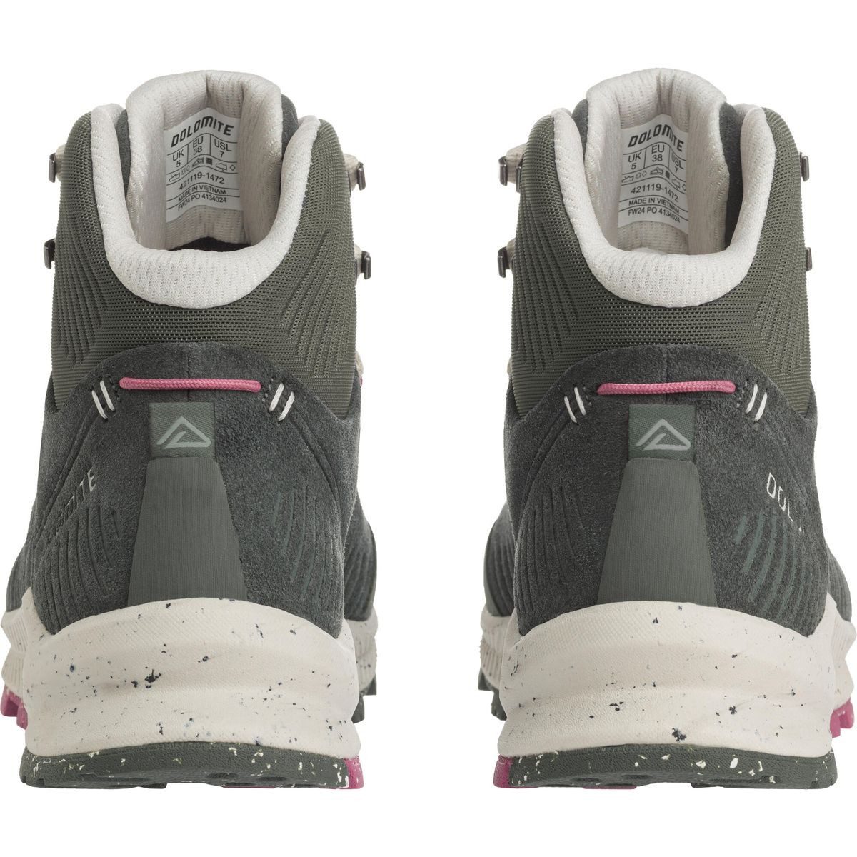 Dolomite Shoe W's Carezza Leather Mid WP Outdoorschuh Vielseitiger, nachhaltiger Damenschuh für Alltag, Reisen und Winter