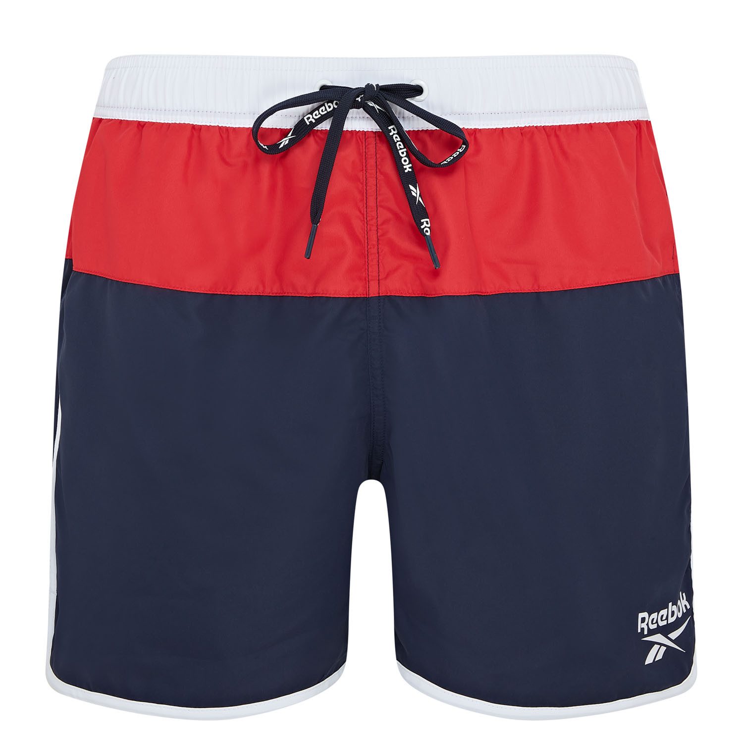Reebok Badeshorts Troy (1-St) mit Kordelzug und elastischem Bund, mit Logo, günstig online kaufen