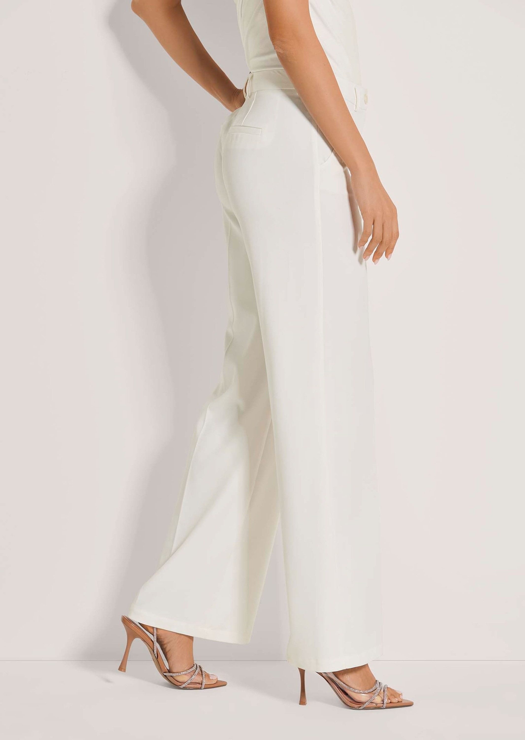 MADELEINE Bügelfaltenhose Palazzo-Hose mit Bügelfalten