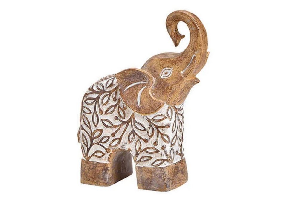 G. Wurm Dekoobjekt, Stilobjekt Elefanten Dekofigur kunstvoll dargestellt 25  cm x 19